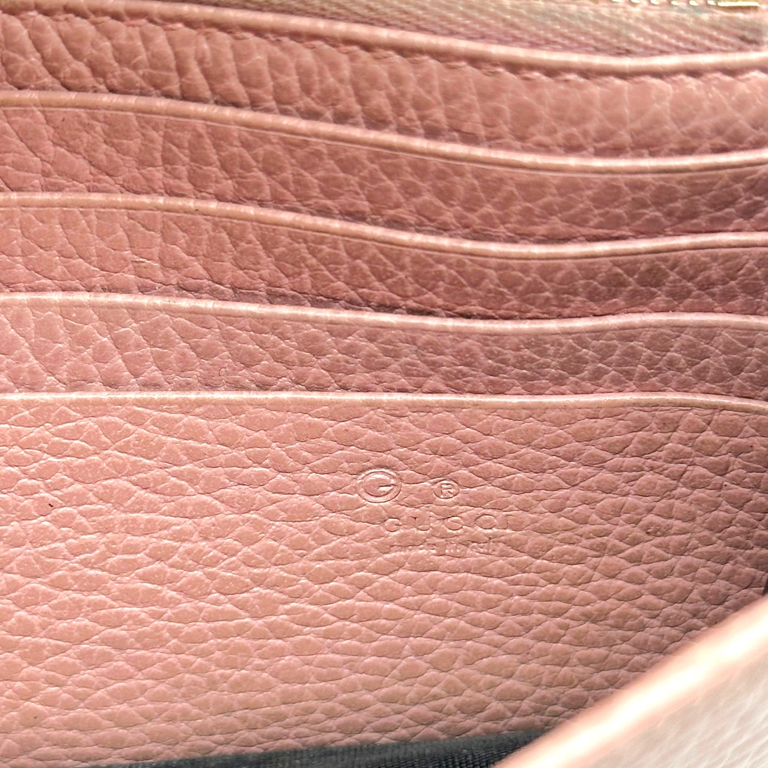 Gucci Crossbody Wallet-on-Chain Bag Blush Pink Leather
