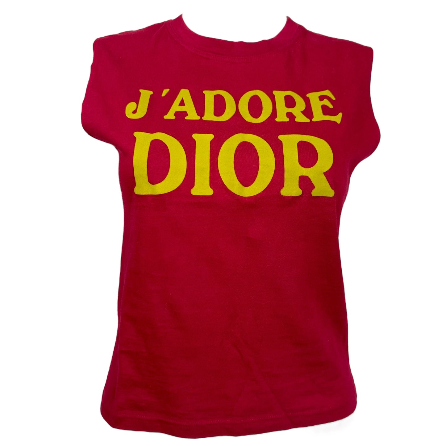 Christian Dior S/S 2002 Pink and Yellow J'Adore Dior Tank - Outfit Repeater