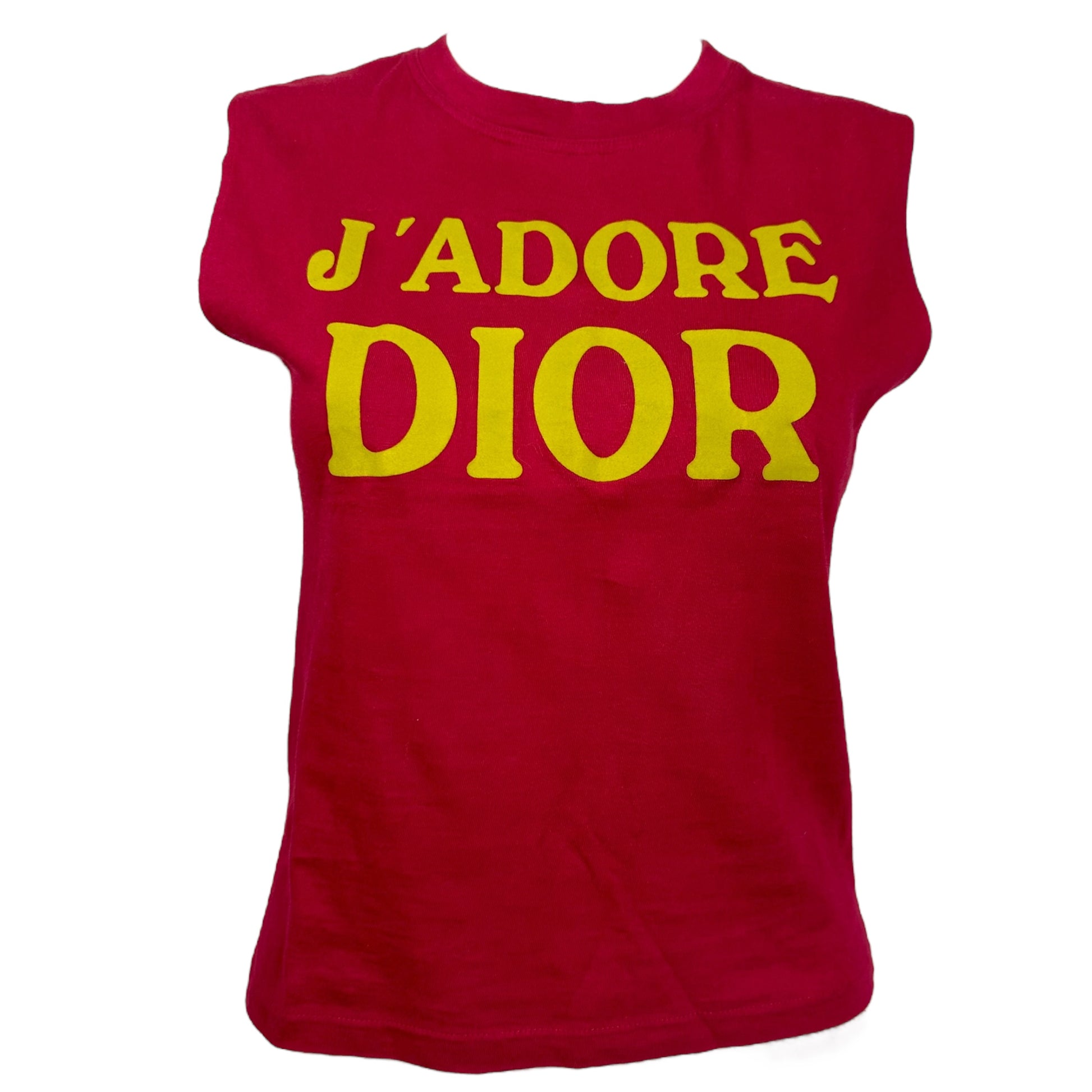 Christian Dior S/S 2002 Pink and Yellow J'Adore Dior Tank - Outfit Repeater
