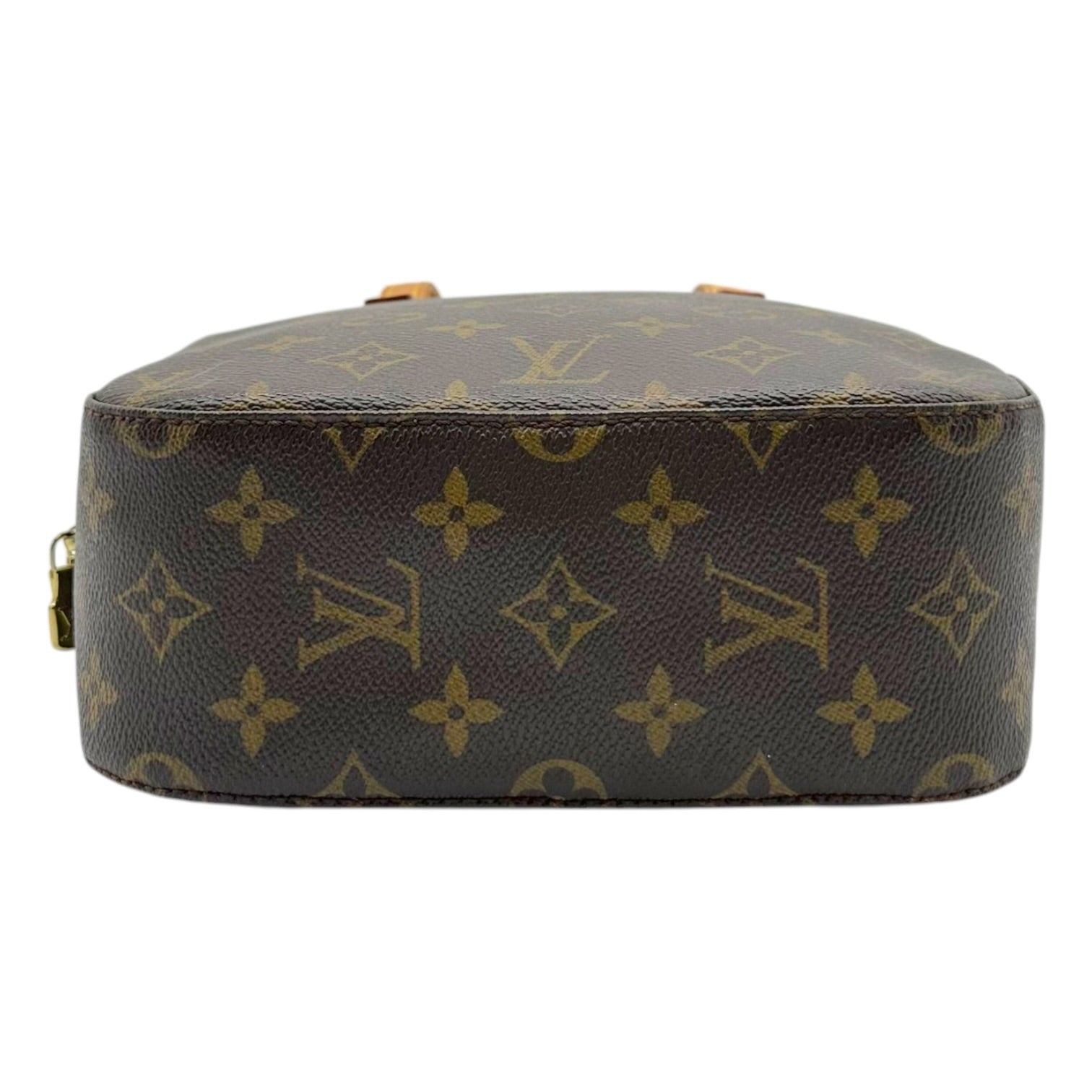 Louis Vuitton Monogram Spontini Handbag Brown Gold