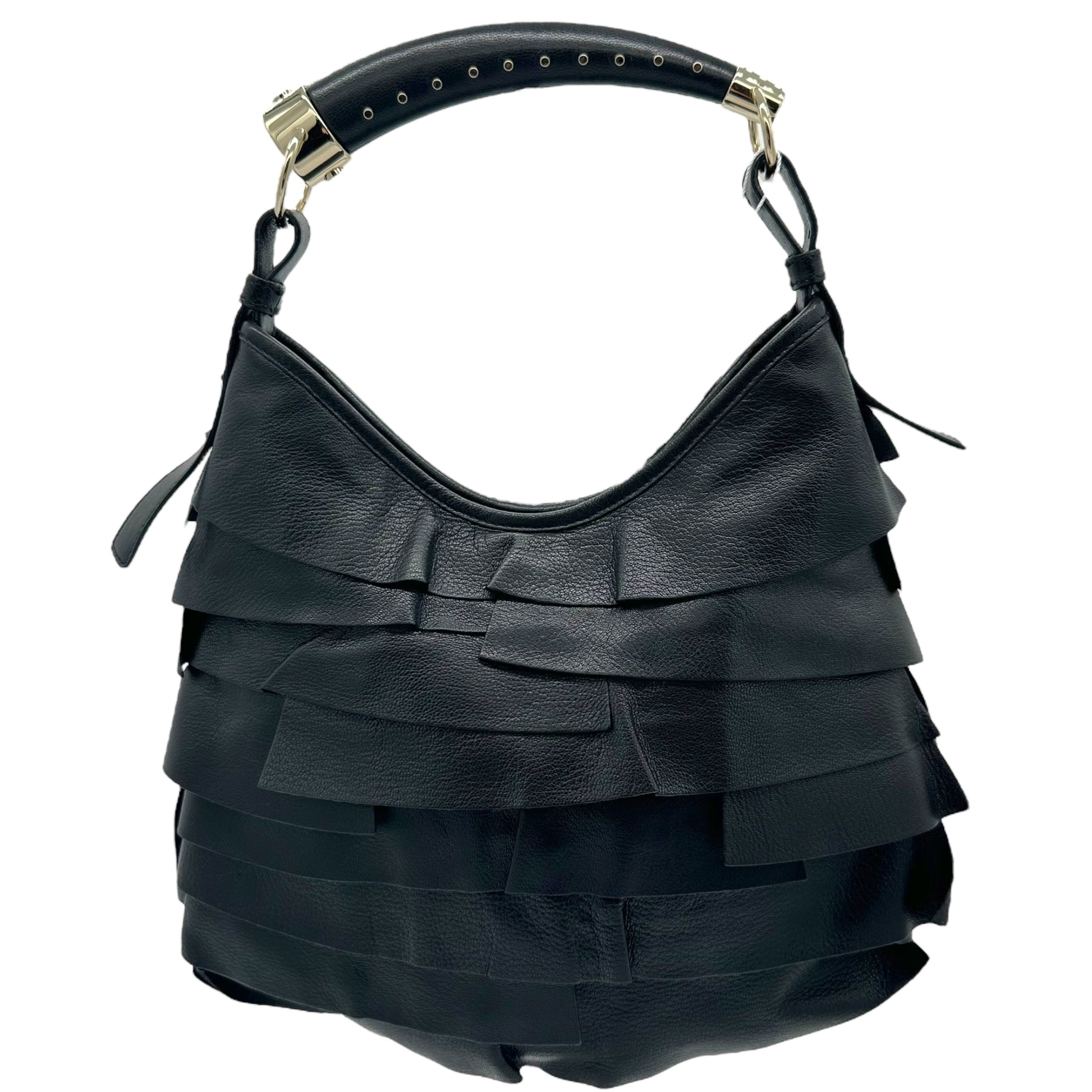 Yves Saint Laurent by Tom Ford Black Leather St. Tropez Bag - Outfit Repeater