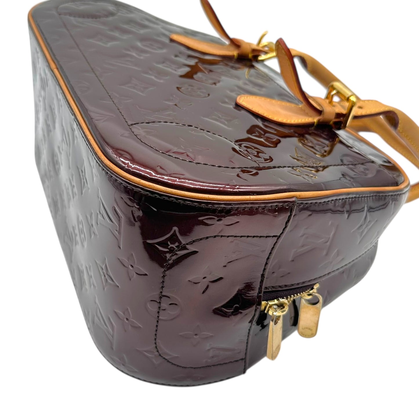 Louis Vuitton Burgundy Vernis Summit Drive Bowler Bag