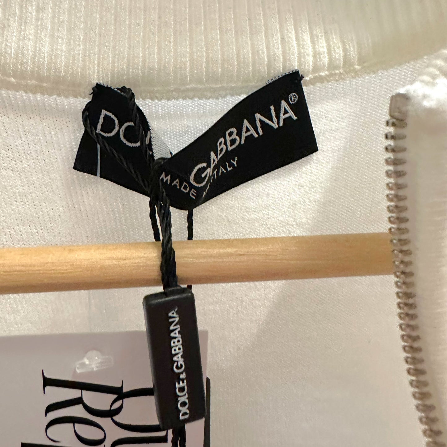 Dolce & Gabbana White Knit Rhinestone Logo Zip Up Cardigan NEW
