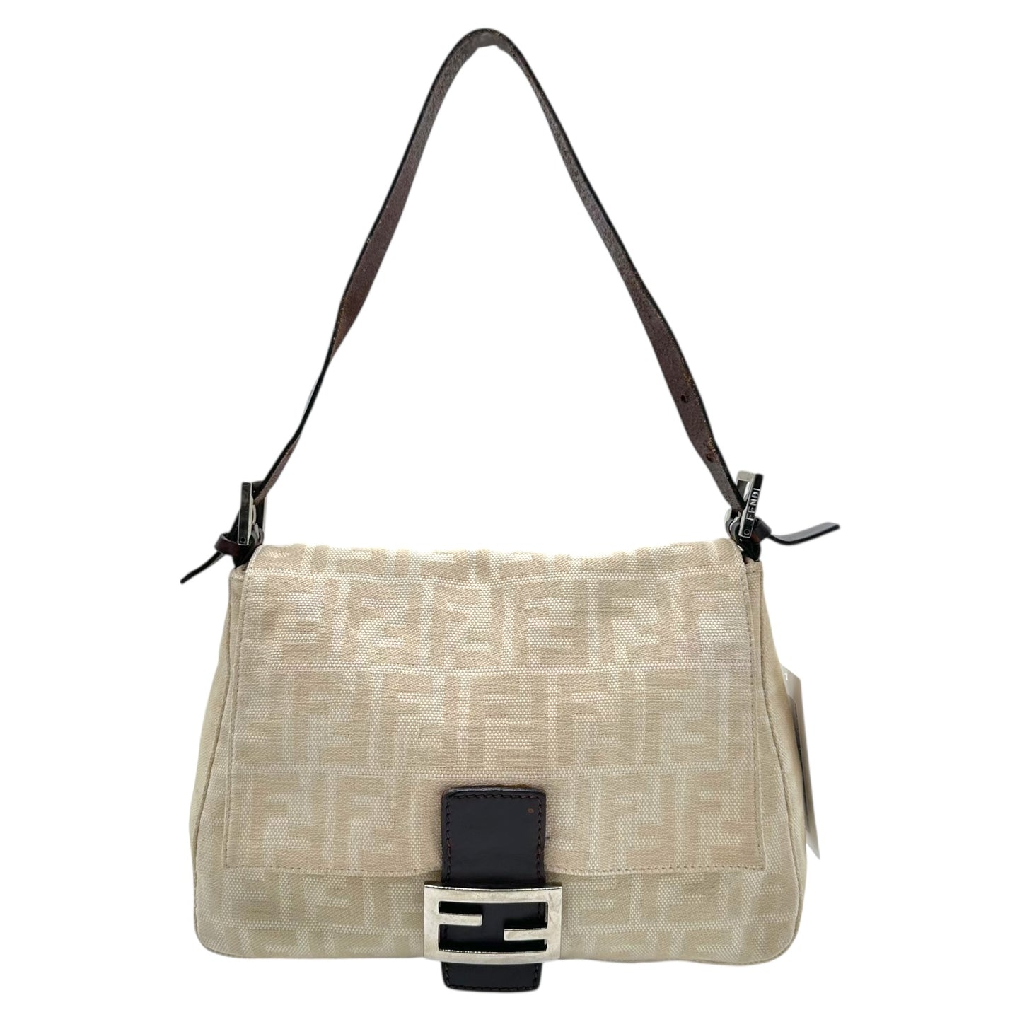 Fendi Ivory Zucca Monogram Mama Baguette Bag - Outfit Repeater