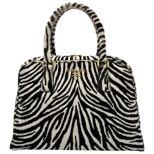 Prada Zebra Print Ponyhair Bowler Bag RARE - Outfit Repeater