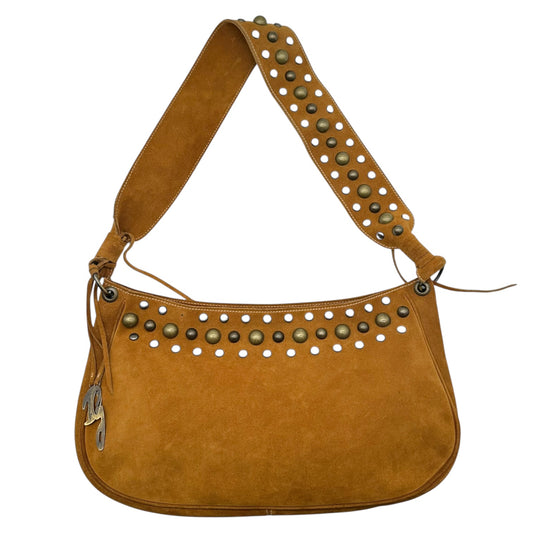 Dolce & Gabbana Tan Suede Studded Hobo Bag - Outfit Repeater