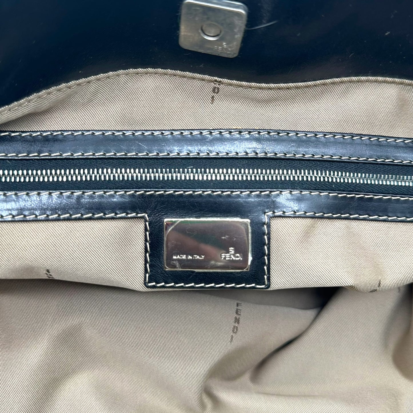 Fendi 'Lynx' Dyed Rabbit Fur Tote Bag