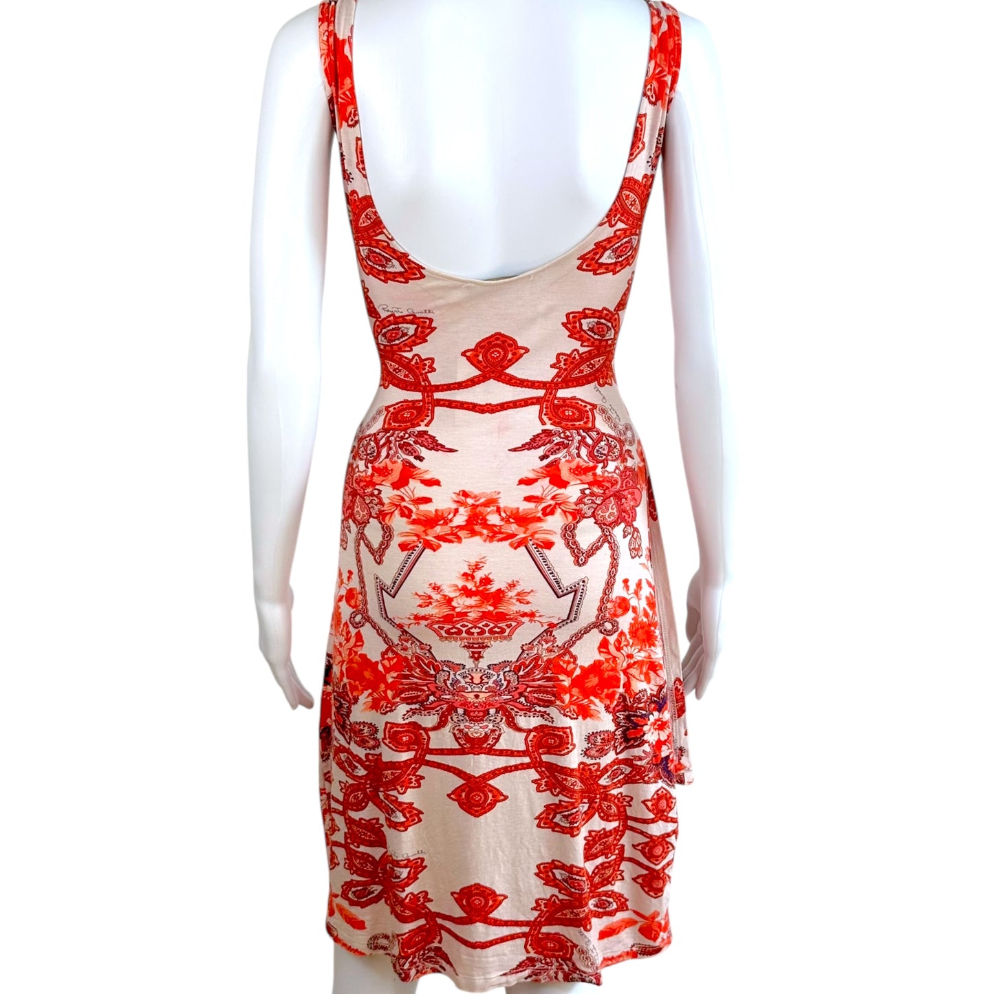 Roberto Cavalli S/S 2004 Pink Printed Wrap Dress