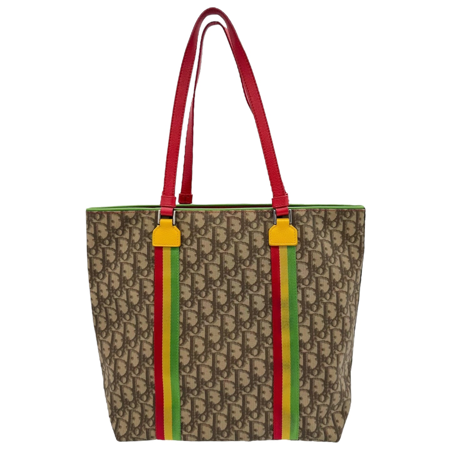 Christian Dior 2004 Rasta Monogram Tote Bag