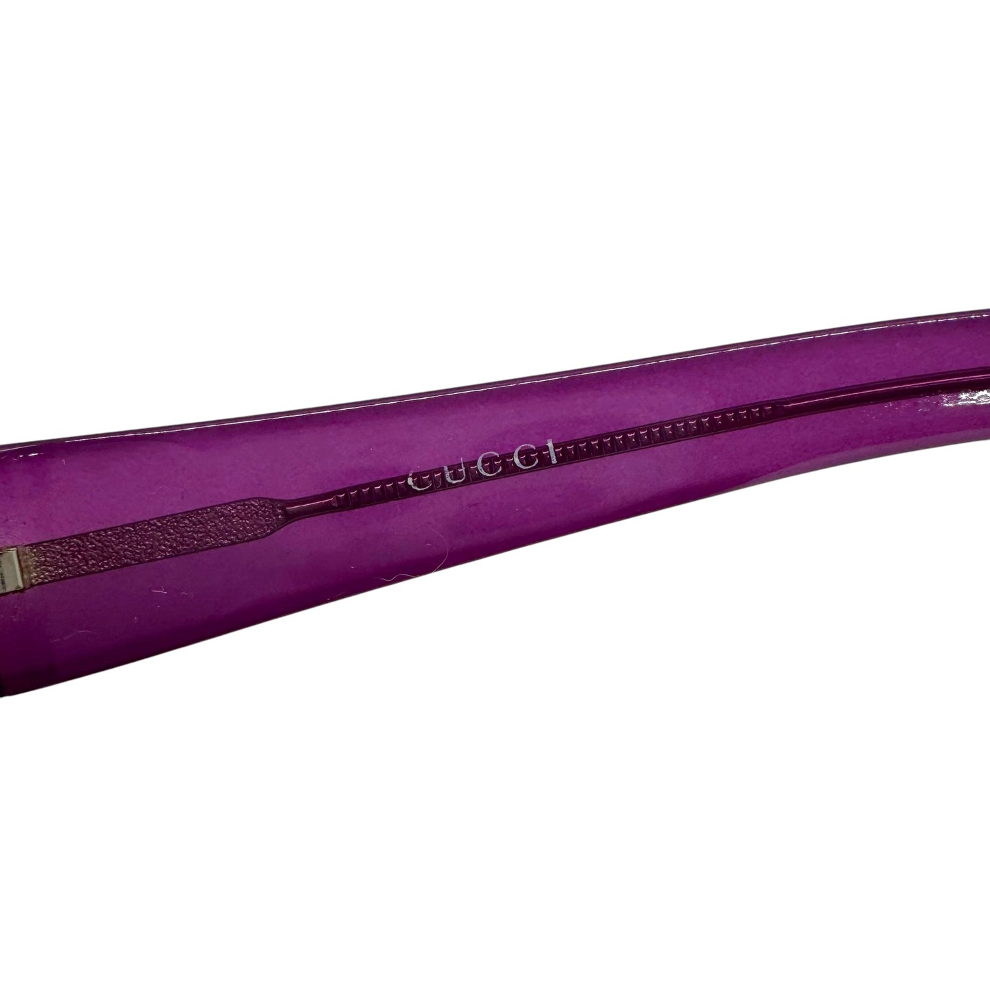 Gucci Purple Gradient Studded Lens Oversized Sunglasses w/ Case GG1819/S