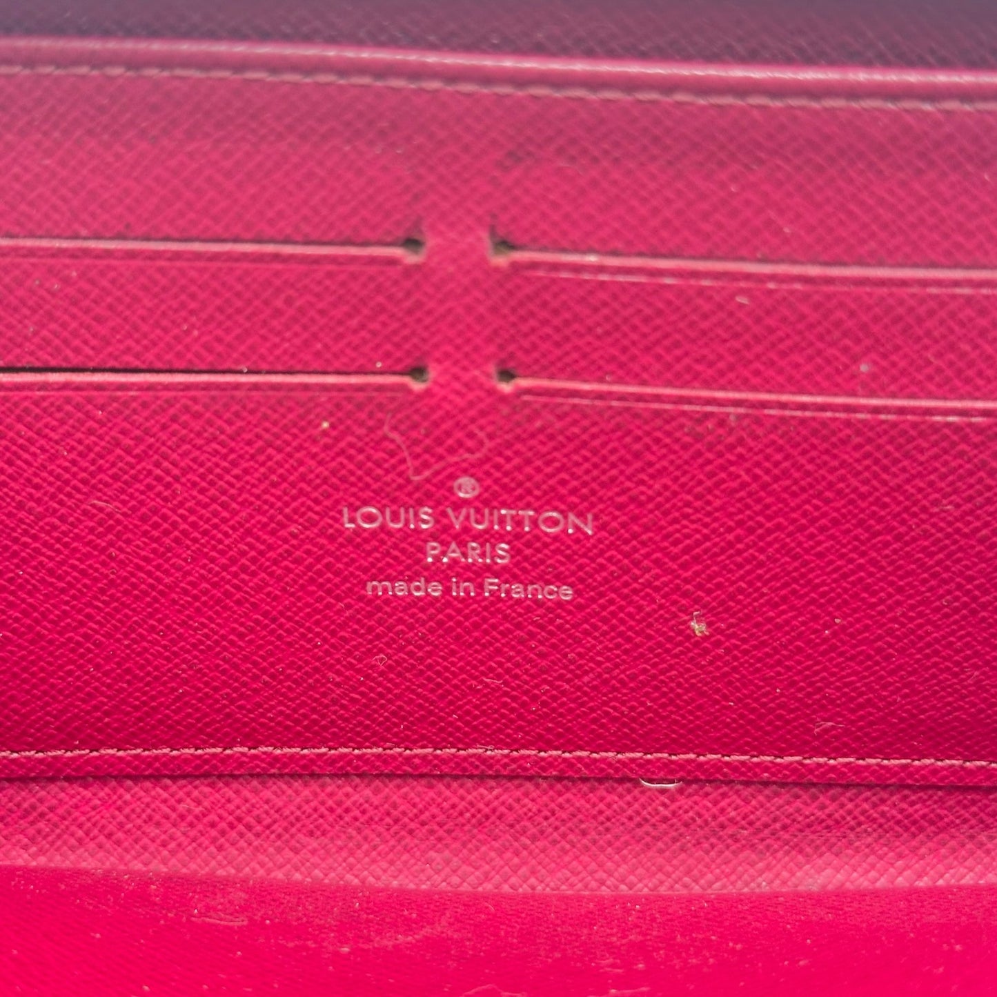 Louis Vuitton Burgundy Epi Zippered Long Wallet