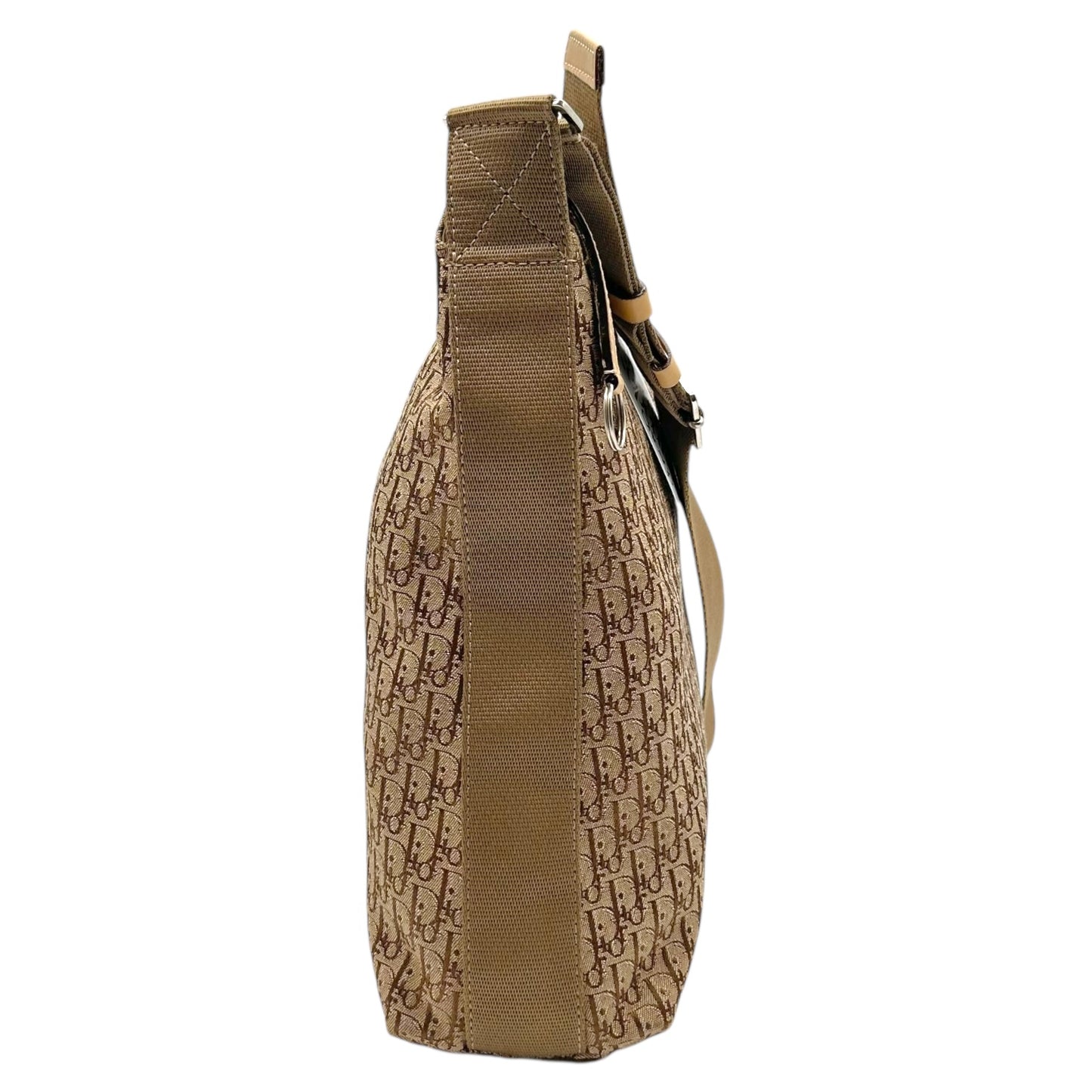 Christian Dior Tan Trotter Monogram Satchel Messenger Bag - Outfit Repeater