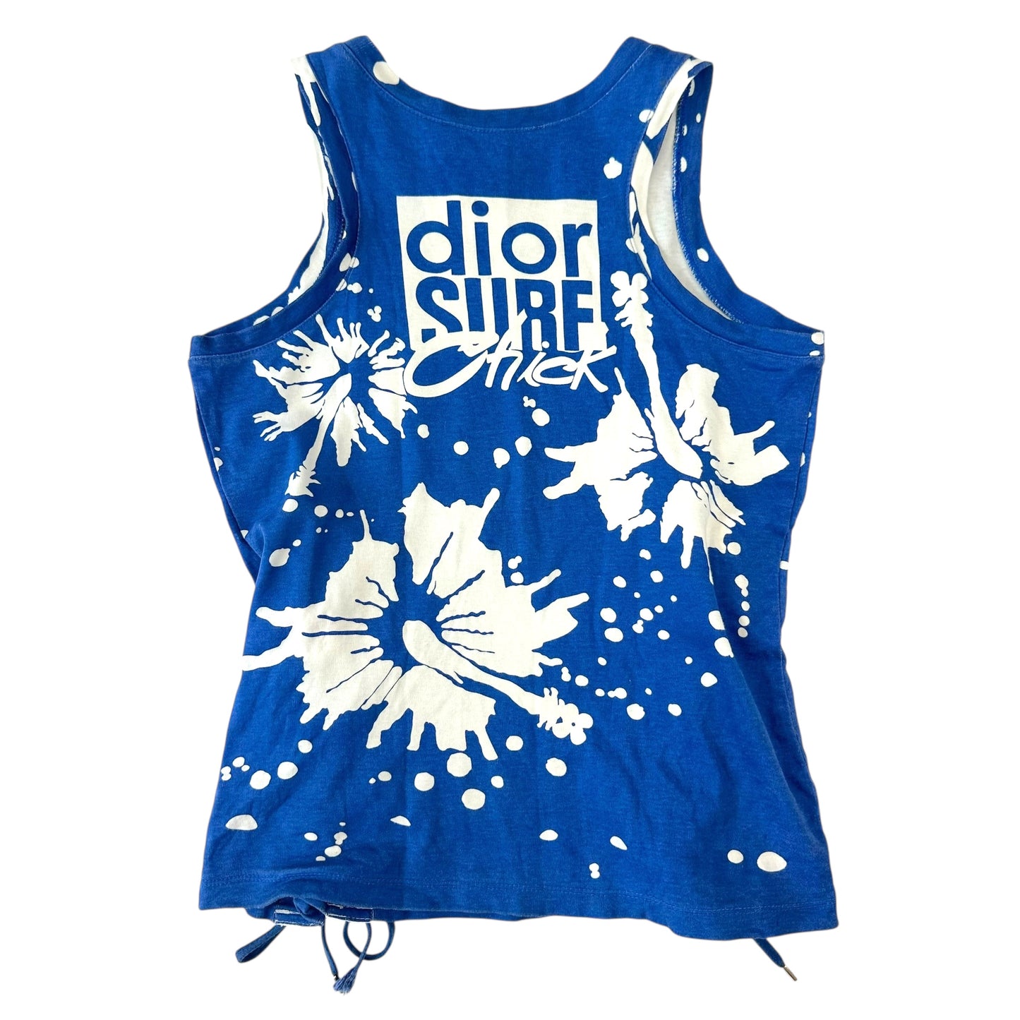 Christian Dior S/S 2004 Blue & White Surf Chick Tank - Outfit Repeater