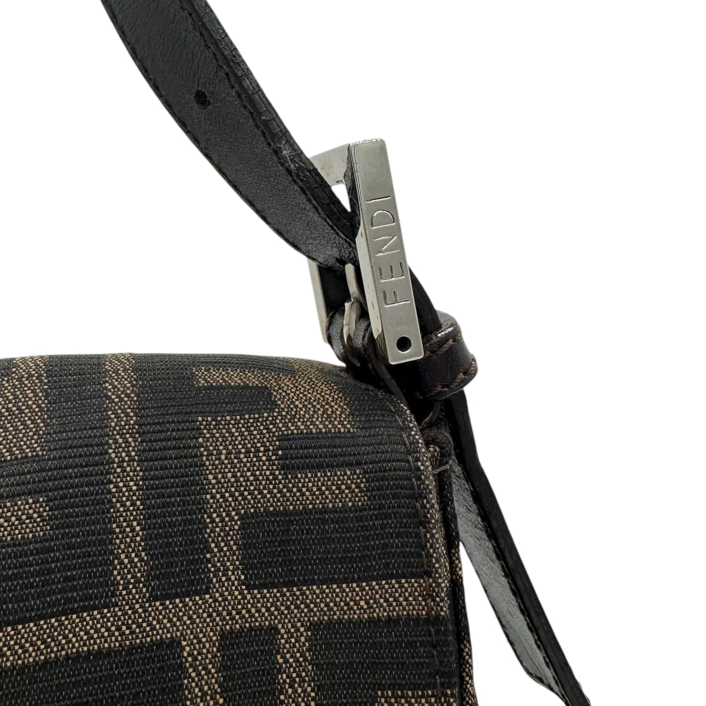 Fendi Brown Zucca Monogram Baguette Bag - Outfit Repeater