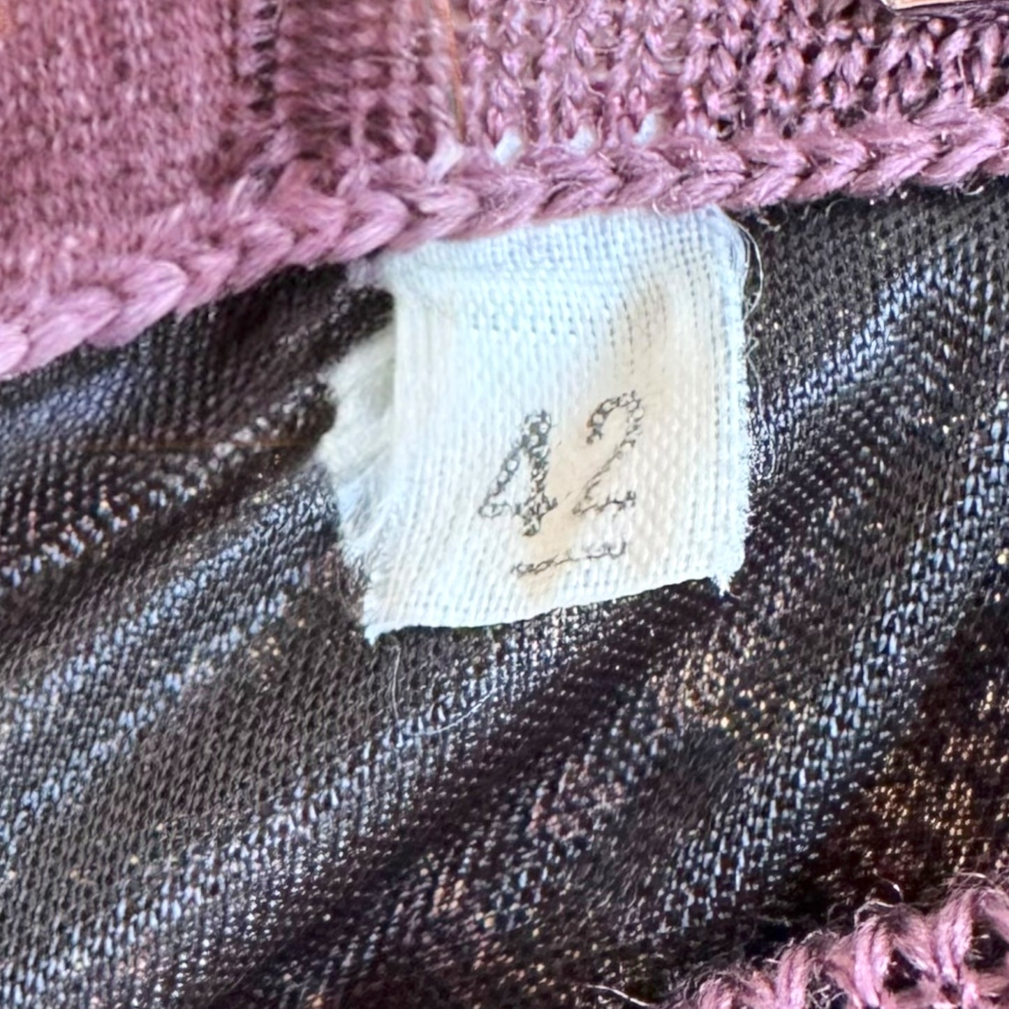 M Missoni Purple Multicolor Knit Midi Skirt