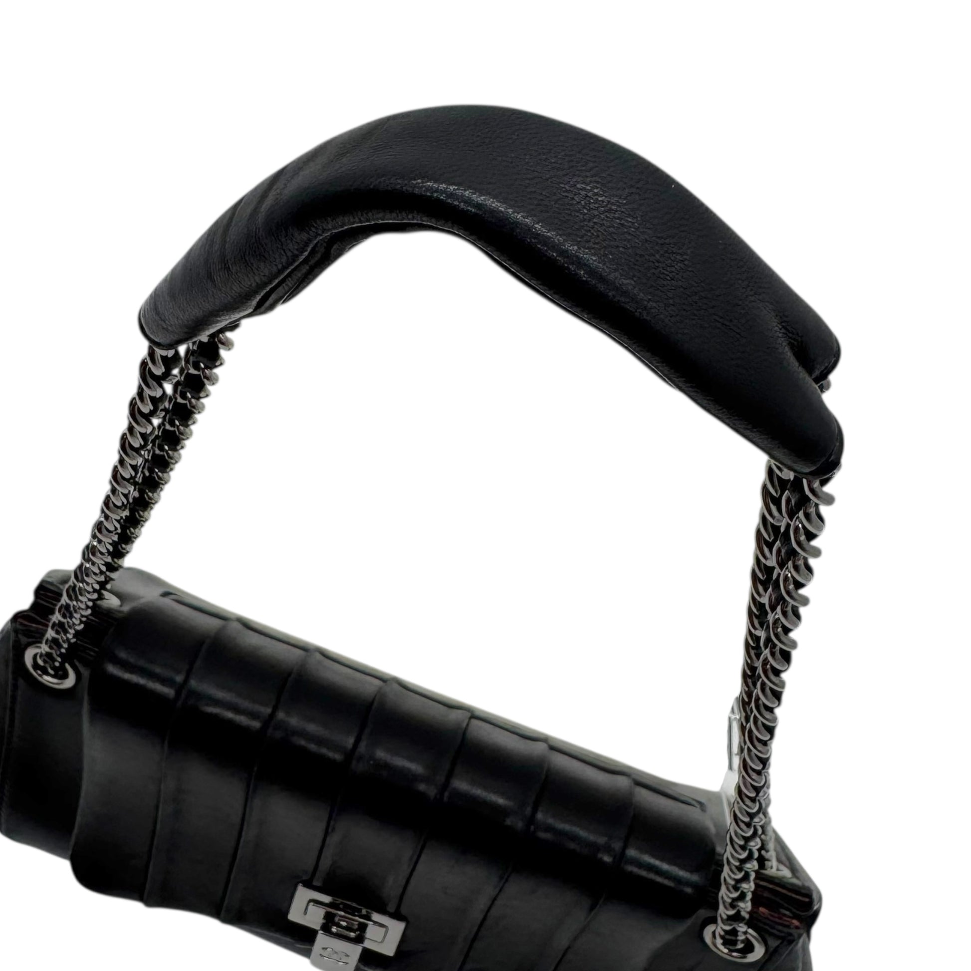 Chanel Black Lambskin Quilted Leather Accordion Shoulder Bag 2002-03 - Outfit Repeater