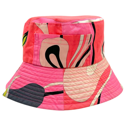 Emilio Pucci Pink & Orange Printed Cotton Bucket Hat - Outfit Repeater