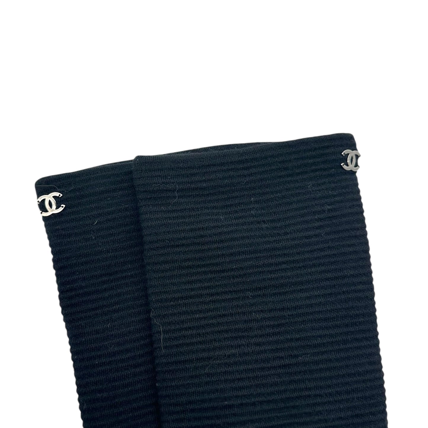 Chanel Lambskin & Wool Elbow Length Gloves