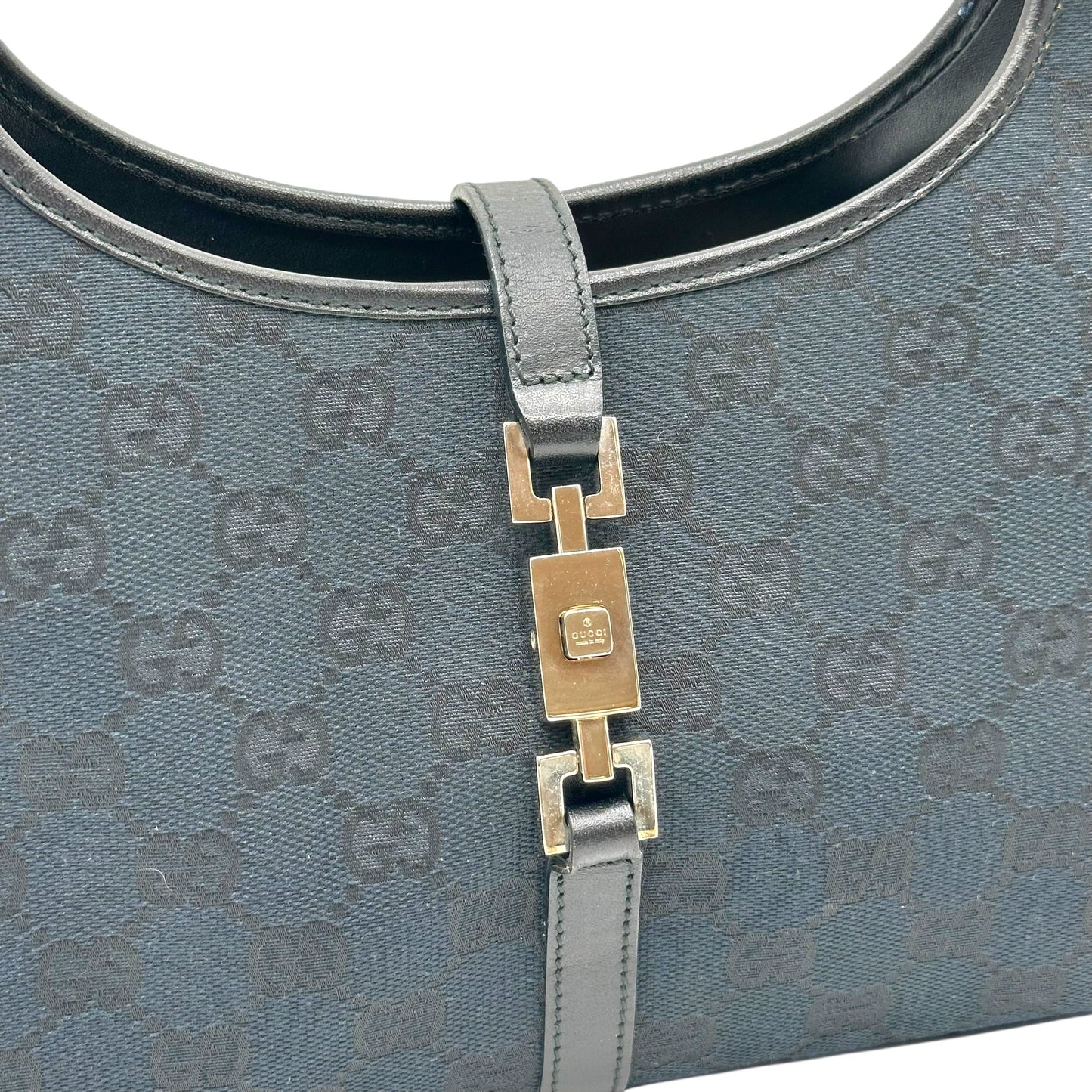 Gucci Black Monogram Canvas Mini Jackie Bag
