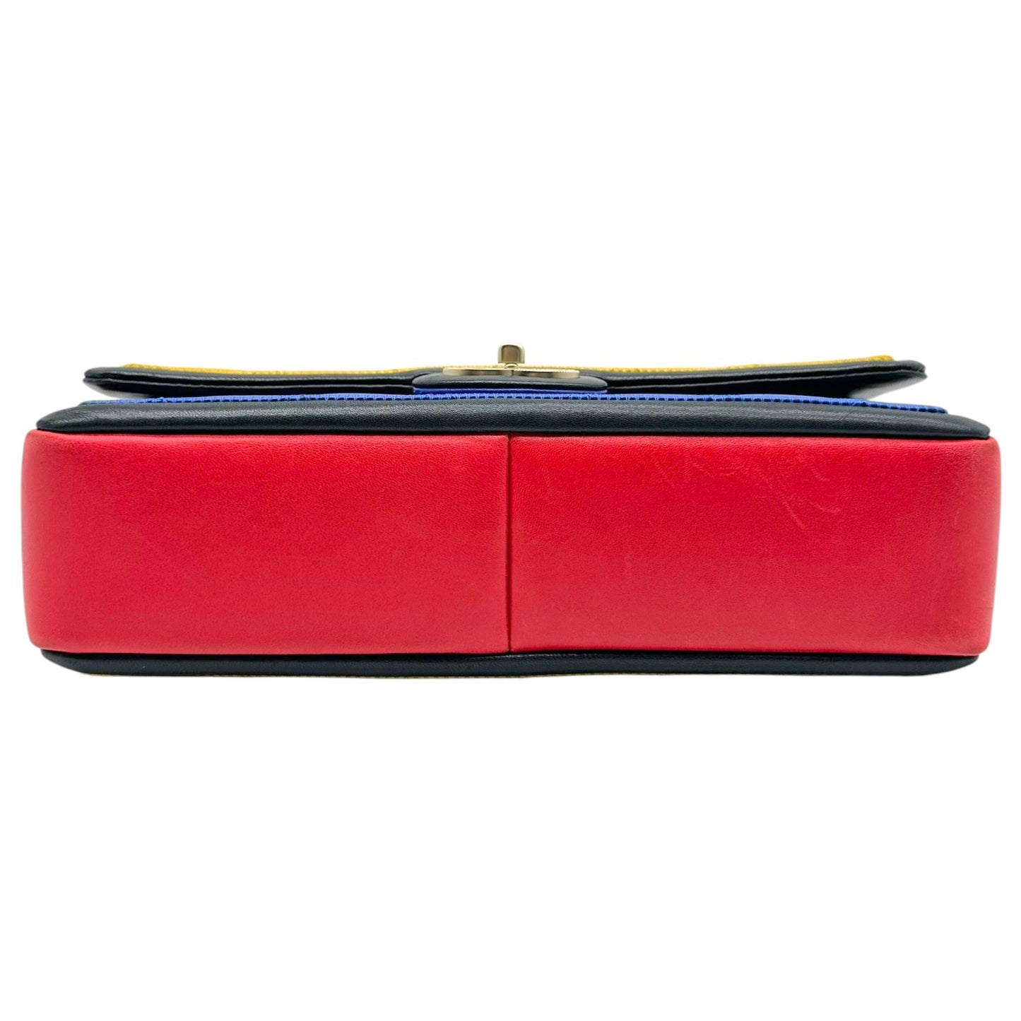 Chanel Primary Tri-Color Mondrian Matelasse Medium Flap Bag 2013-14