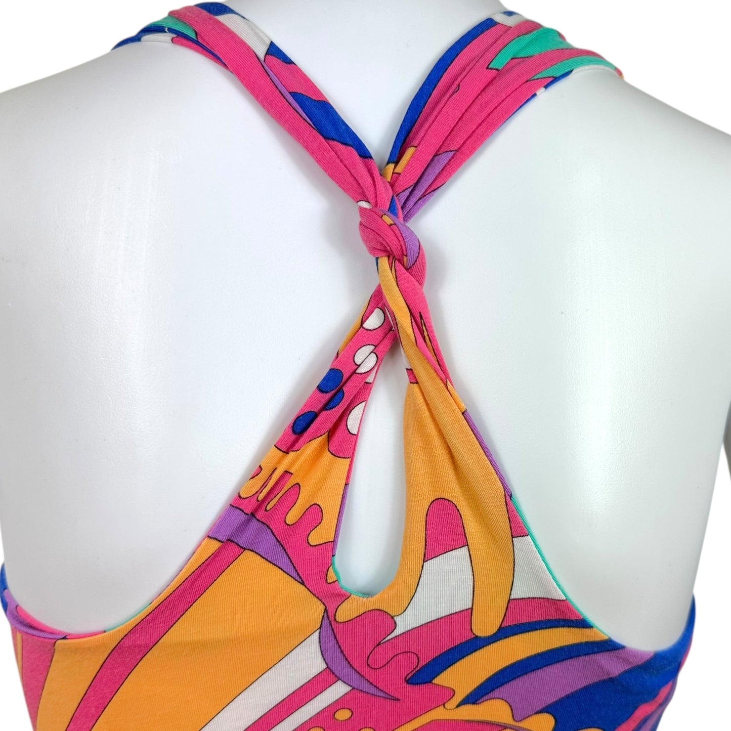 Emilio Pucci Pink & Orange Multicolor Printed Tank Top - Outfit Repeater