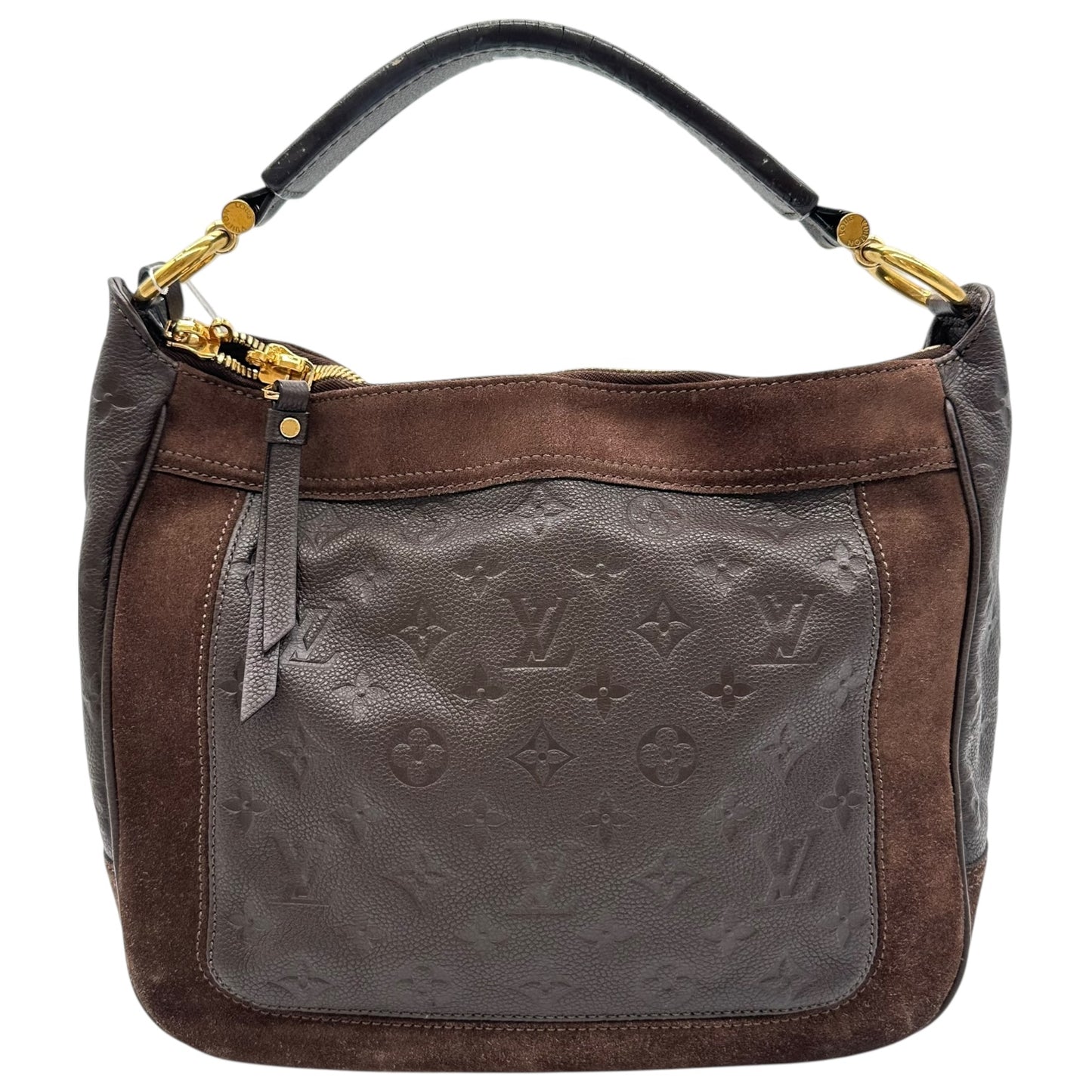 Louis Vuitton Brown Suede Empreinte Audacieuse PM Hobo Bag