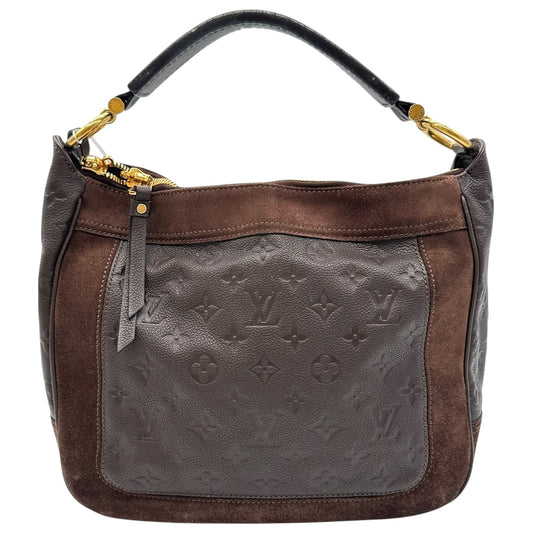 Louis Vuitton Brown Suede Empreinte Audacieuse PM Hobo Bag
