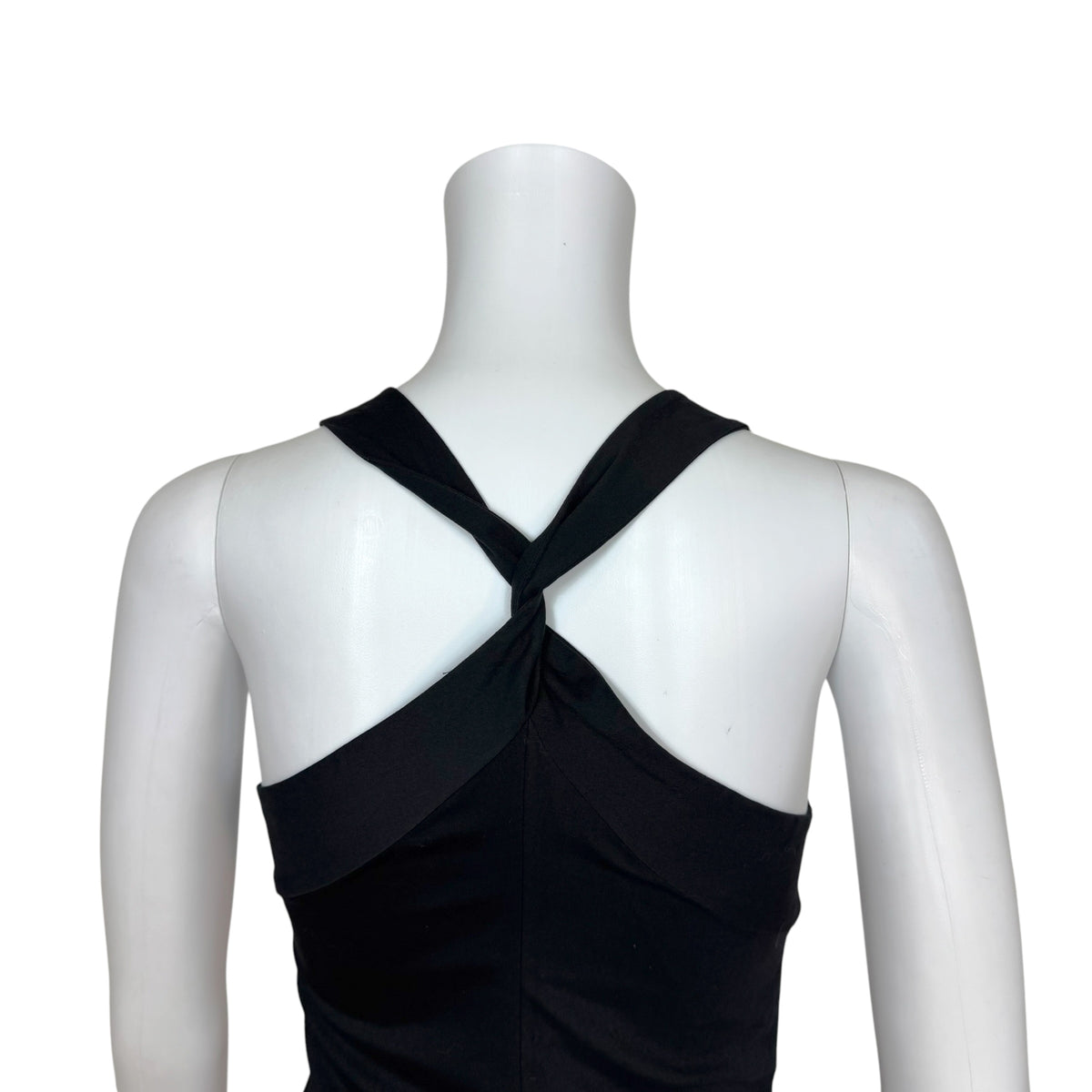 Gucci F/W 2005 Black Cross-Back Black Midi Dress NEW
