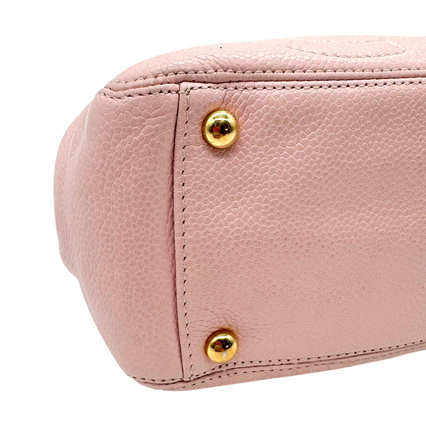 Chanel Pink Caviar Leather Triple CC Logo Mini Bag 2004-05 - Outfit Repeater