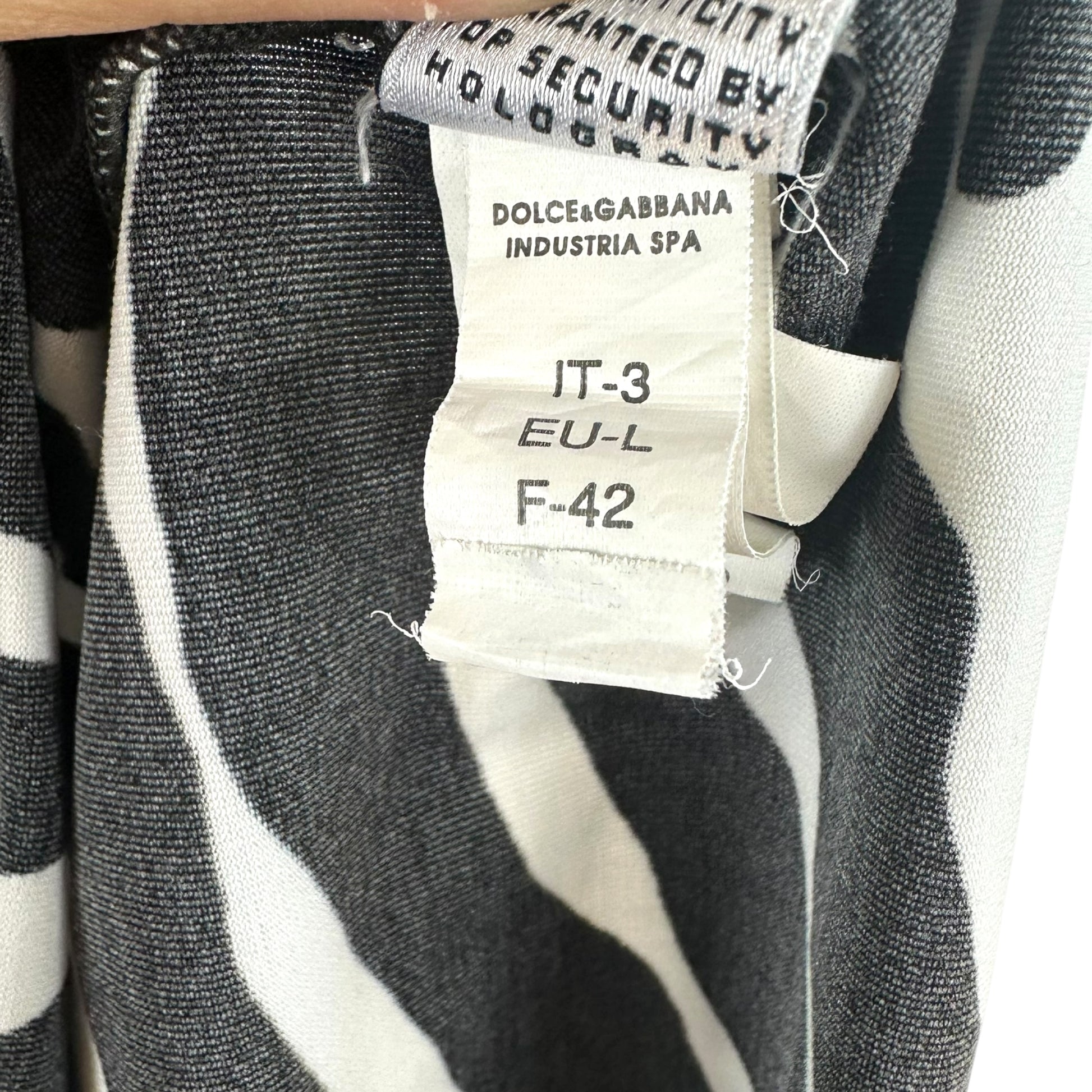 Dolce & Gabbana Zebra Print Tank Top Black White Fitted