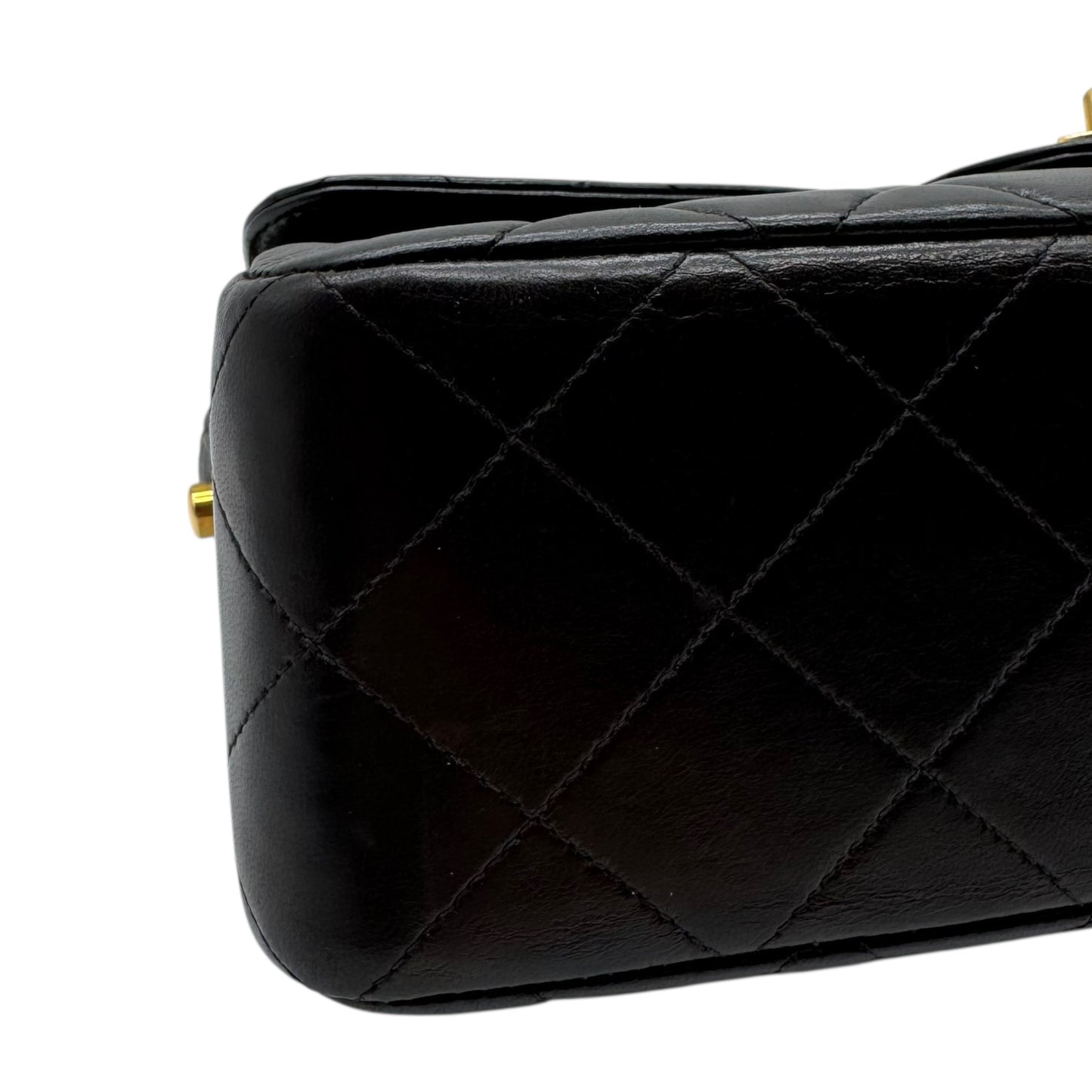 Chanel Black Matelasse Lambskin Medium Double Sided Flap Bag 1996-97 - Outfit Repeater