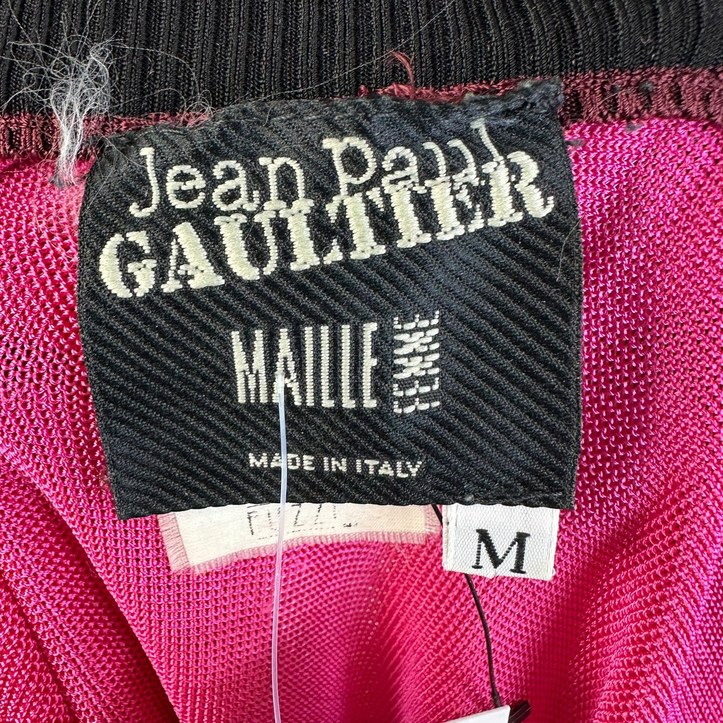 Jean Paul Gaultier Knit Off-Shoulder Coral Floral Top