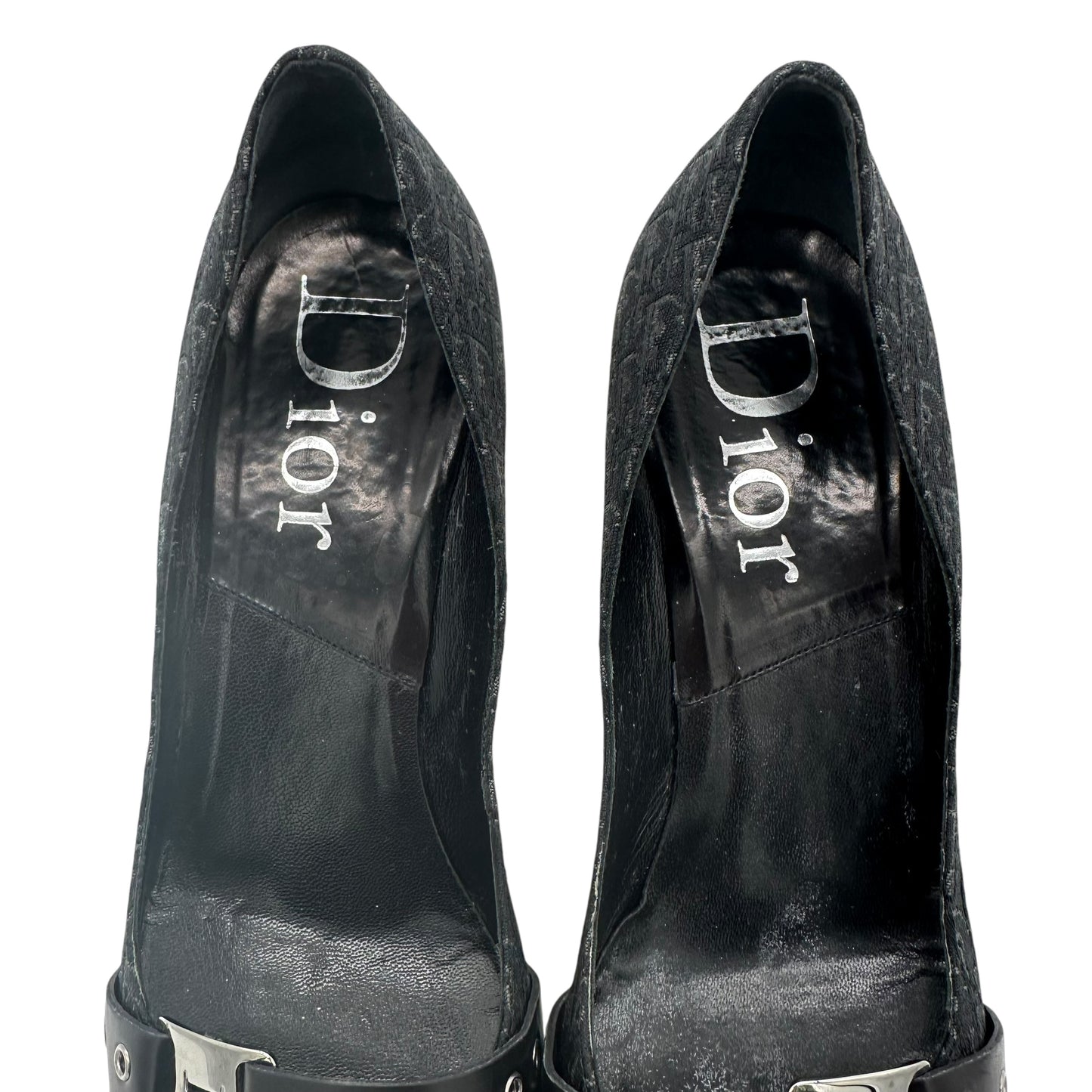 Christian Dior Street Chic Black Monogram Heels - Outfit Repeater