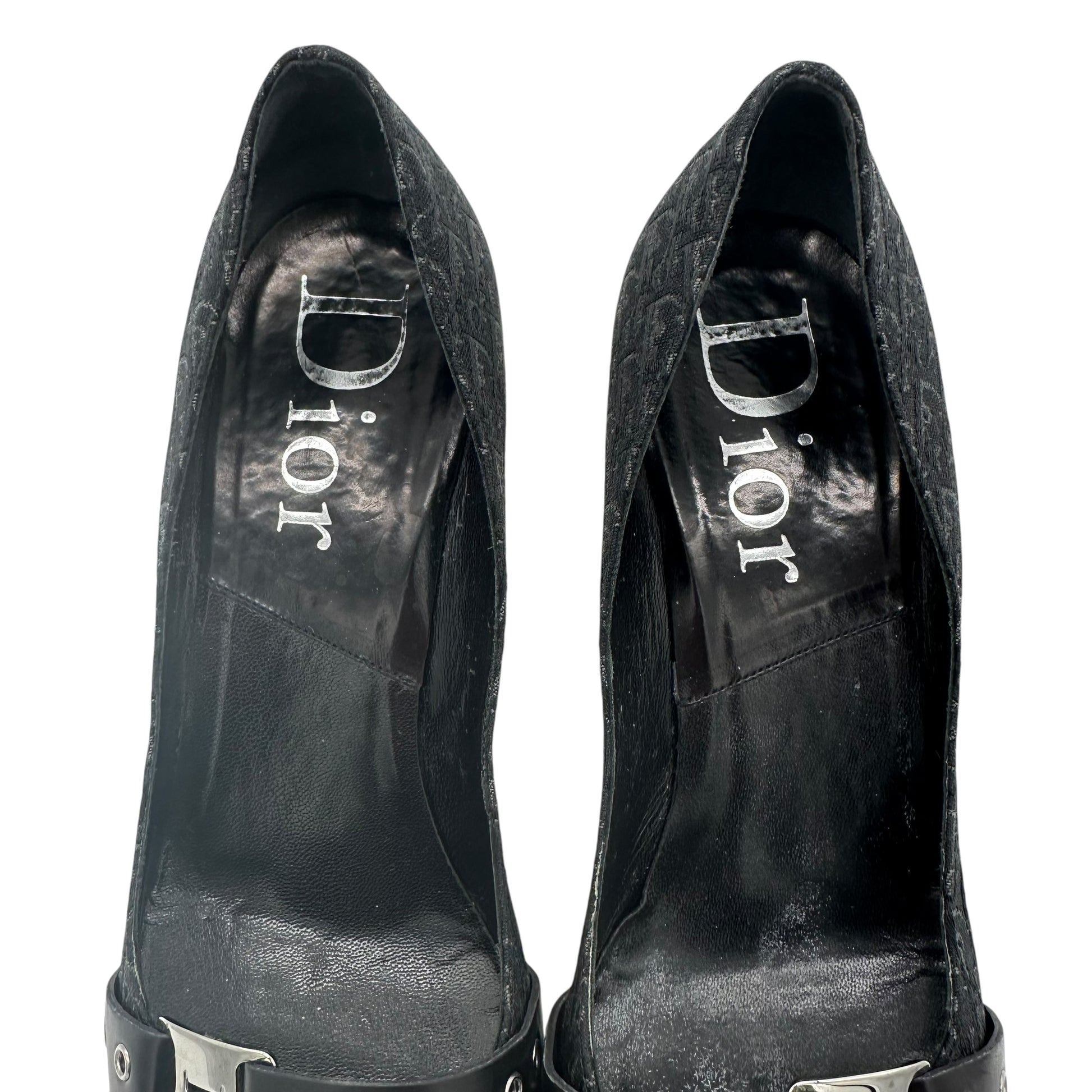 Christian Dior Street Chic Black Monogram Heels - Outfit Repeater