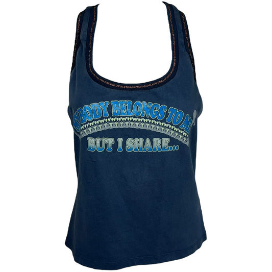 D&G Dolce & Gabbana 'My Body Belongs to Me.. But I Share' Tank Top