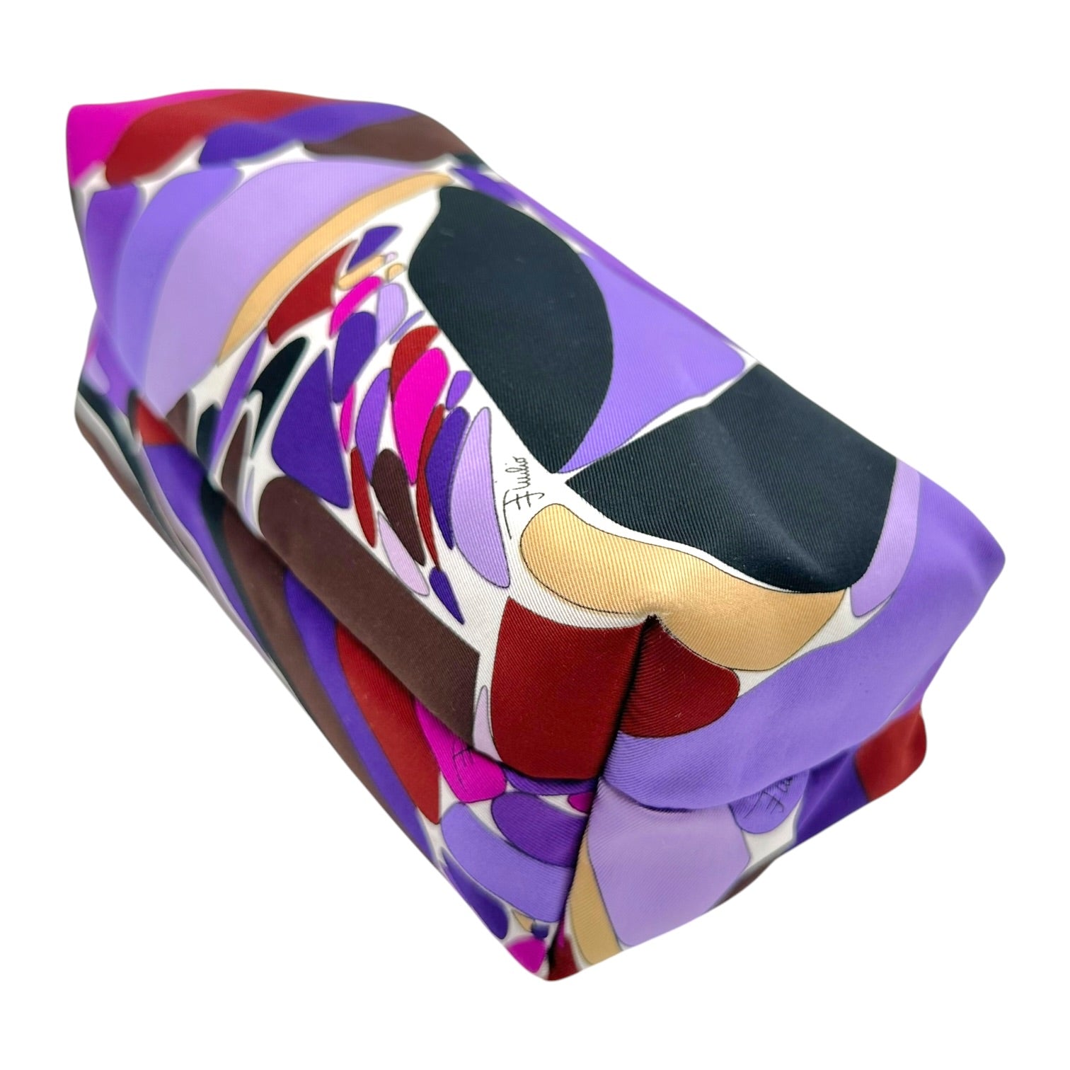 Emilio Pucci Mini Pochette Bag Purple Printed Fabric
