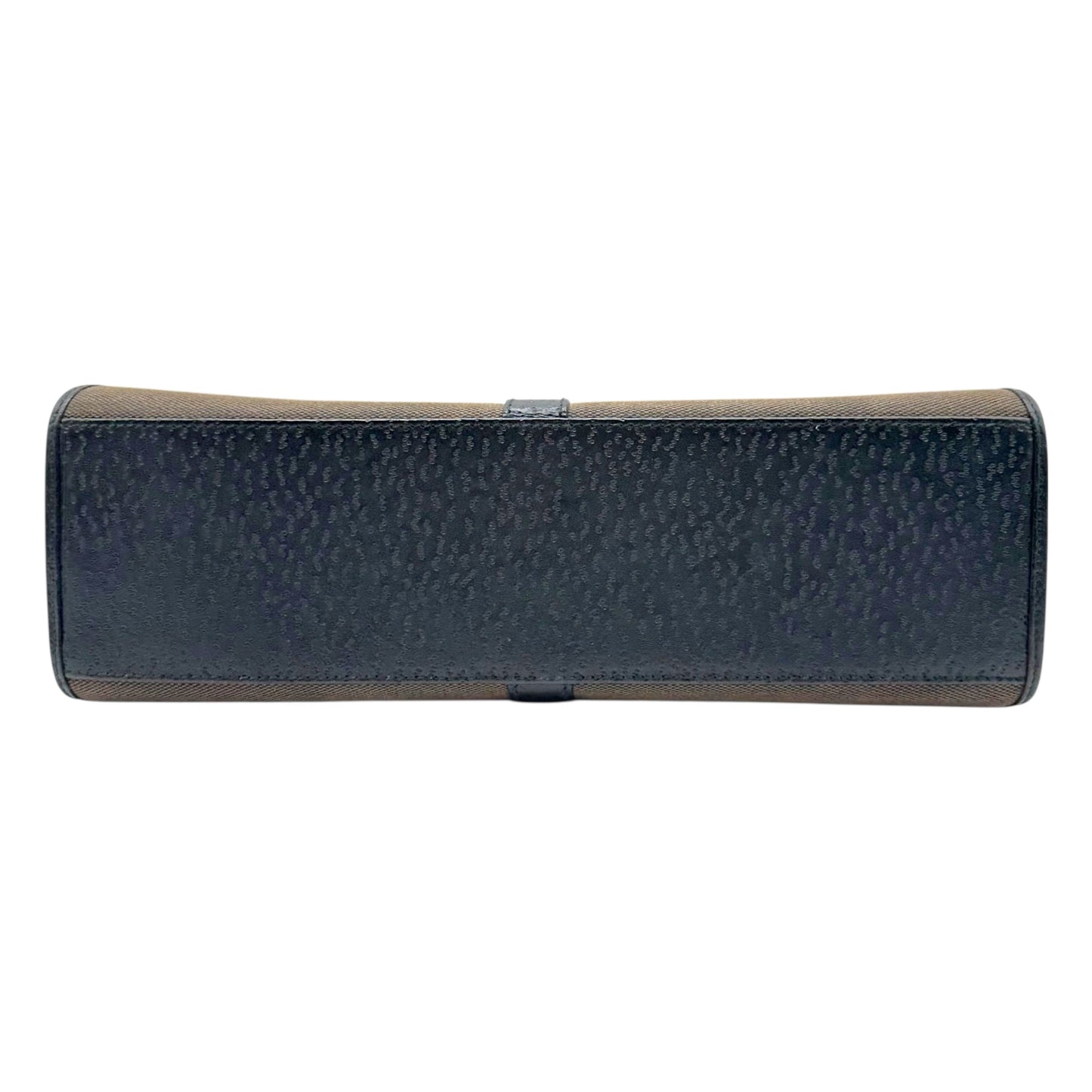 Gucci Taupe Canvas & Black Leather Jackie Bag