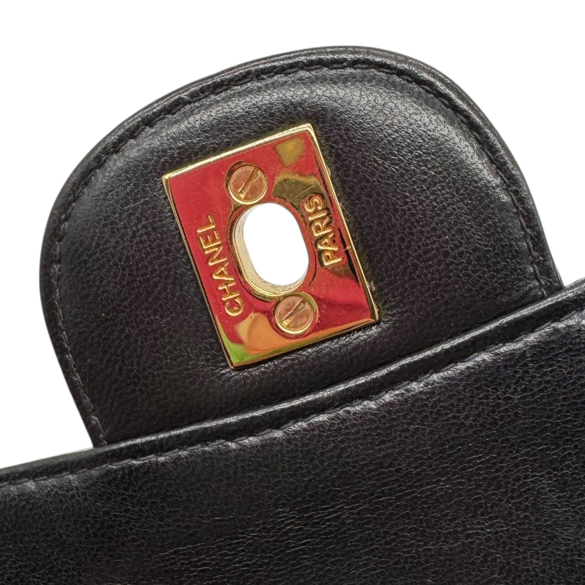 Chanel Black Matelasse Lambskin Medium Double Sided Flap Bag 1996-97 - Outfit Repeater