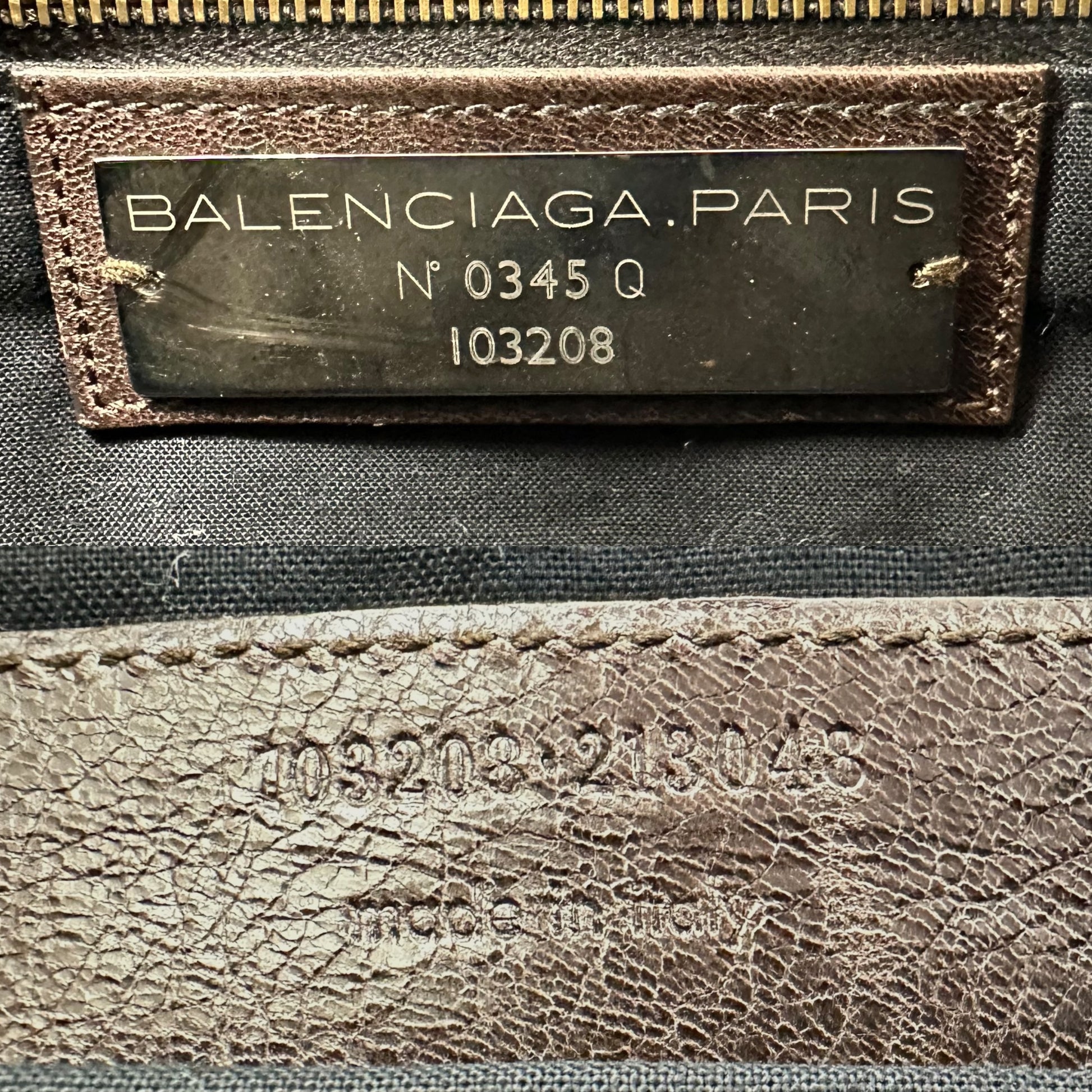 Balenciaga Small Brown Distressed Leather City Bag - Outfit Repeater