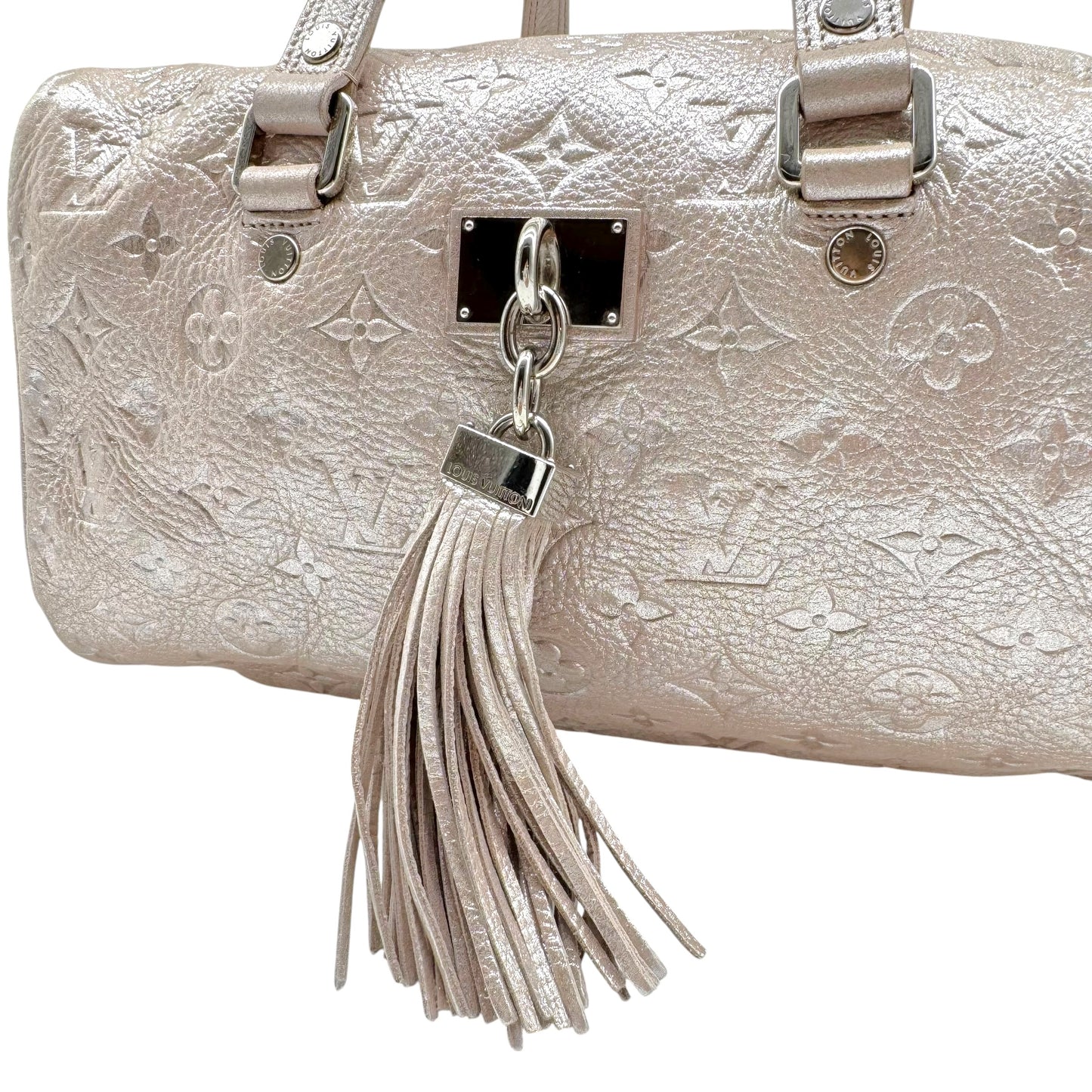 Louis Vuitton Boston Shoulder Bag Pink Shimmer Monogram