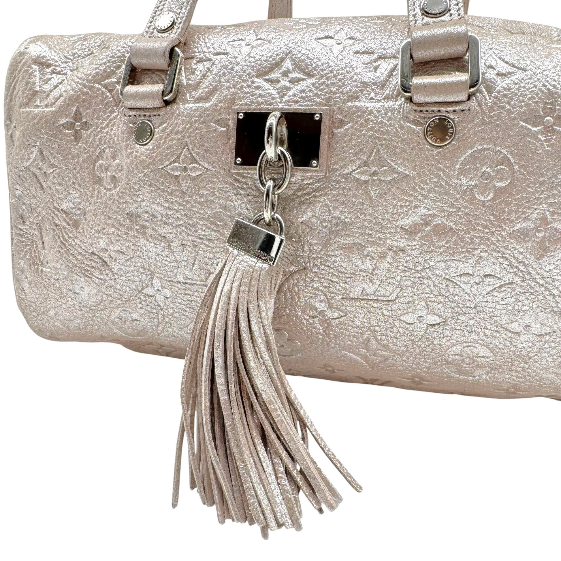Louis Vuitton Boston Shoulder Bag Pink Shimmer Monogram