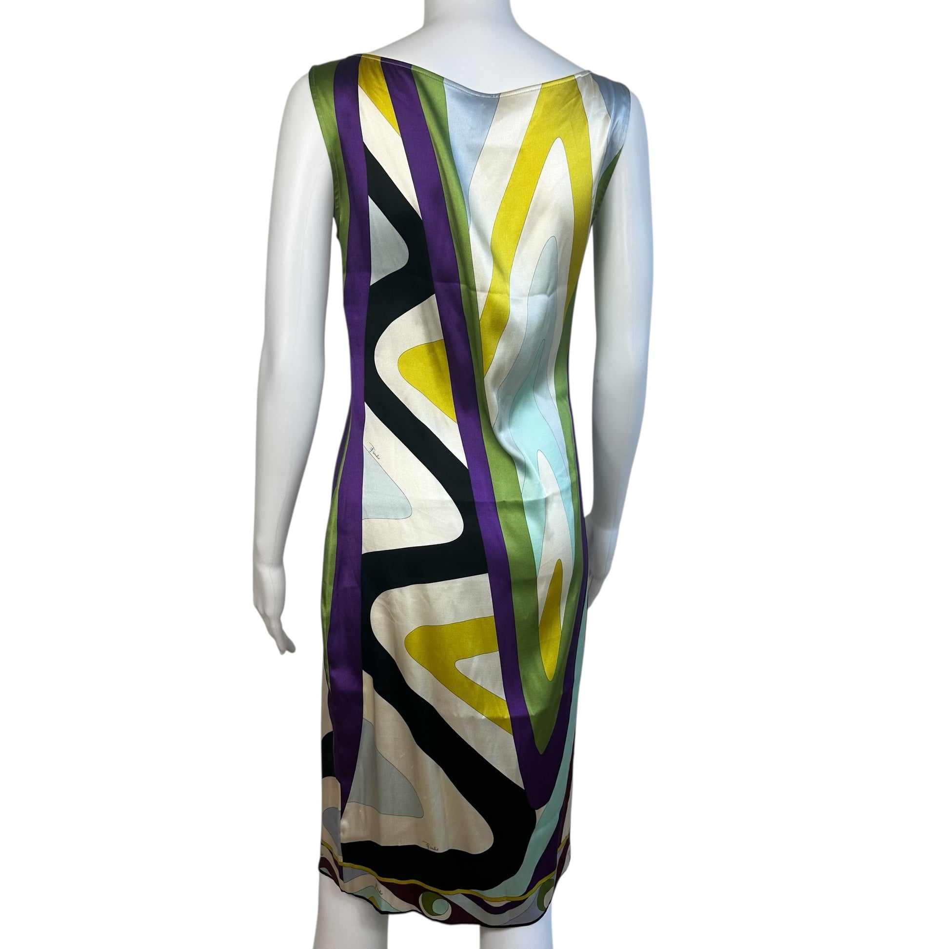 Emilio Pucci Silk Mini Dress Multicolor Abstract Print