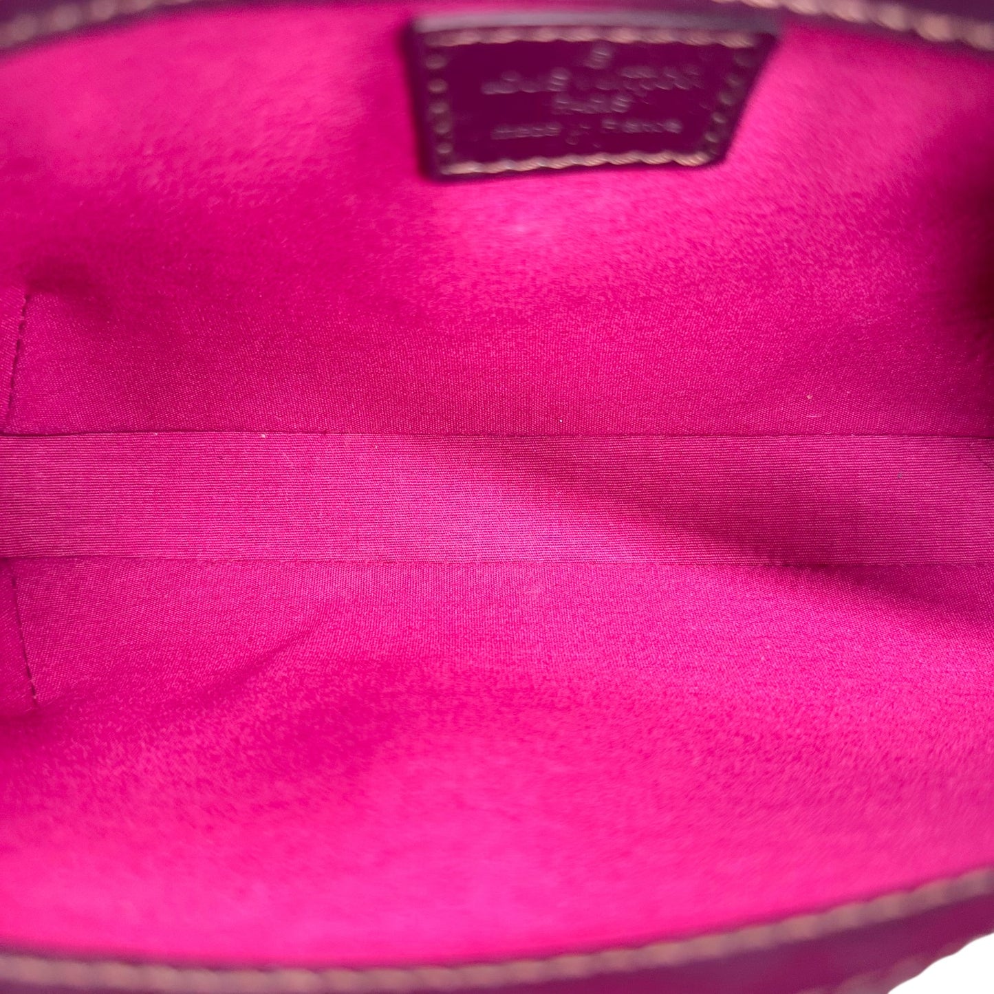 Louis Vuitton Burgundy Logo Embossed Fowler Pochette Bag