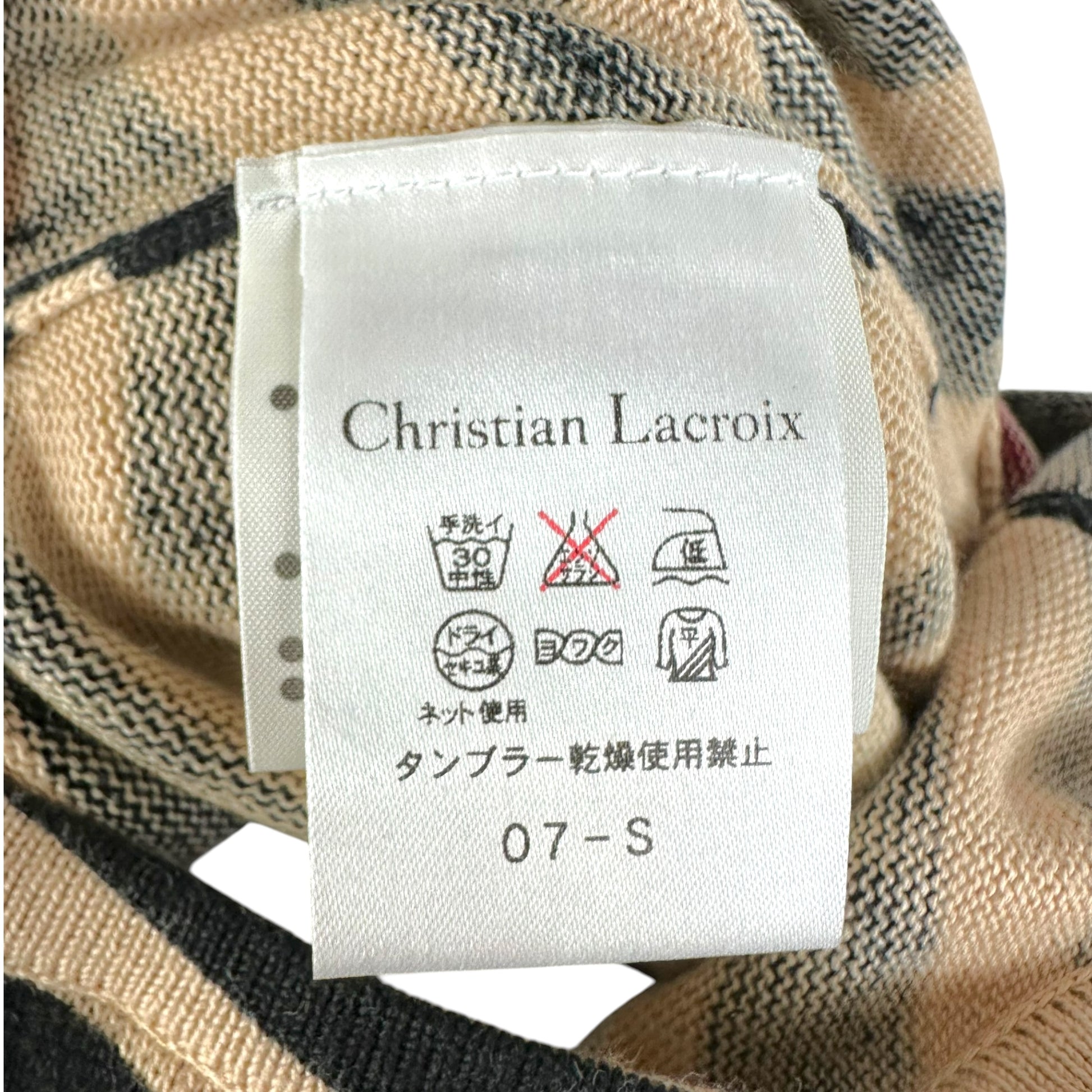 Christian Lacroix Knit Halter Mini Dress Multicolor Floral