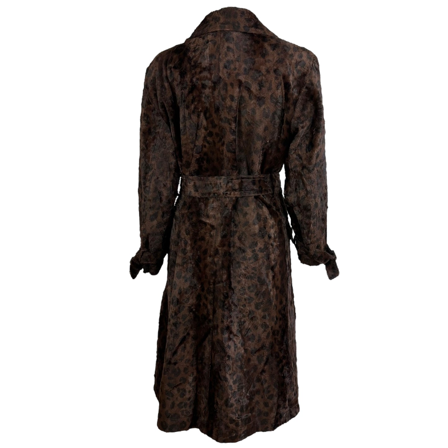 Yves Saint Laurent Faux Fur Leopard Trench Coat - Outfit Repeater