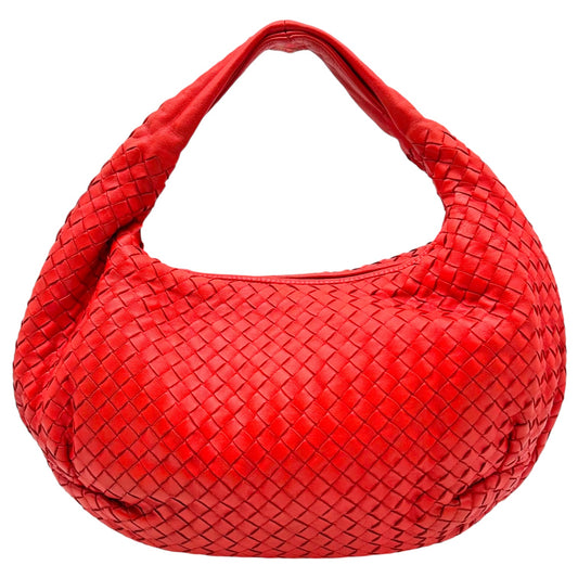 Bottega Veneta Orange Intrecciato Woven Hobo Bag
