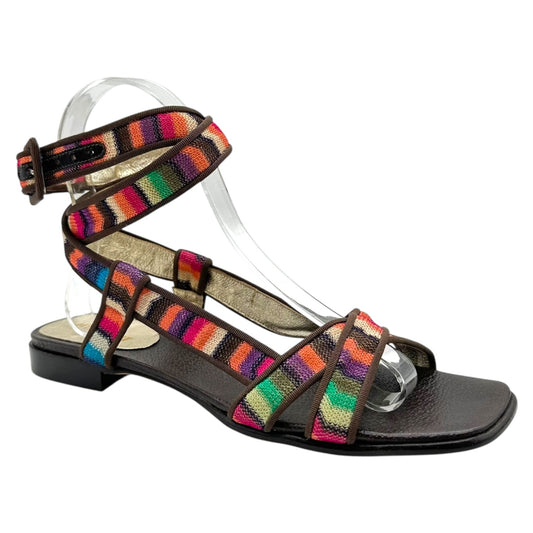 Missoni Multicolor Knit Wrap Sandals