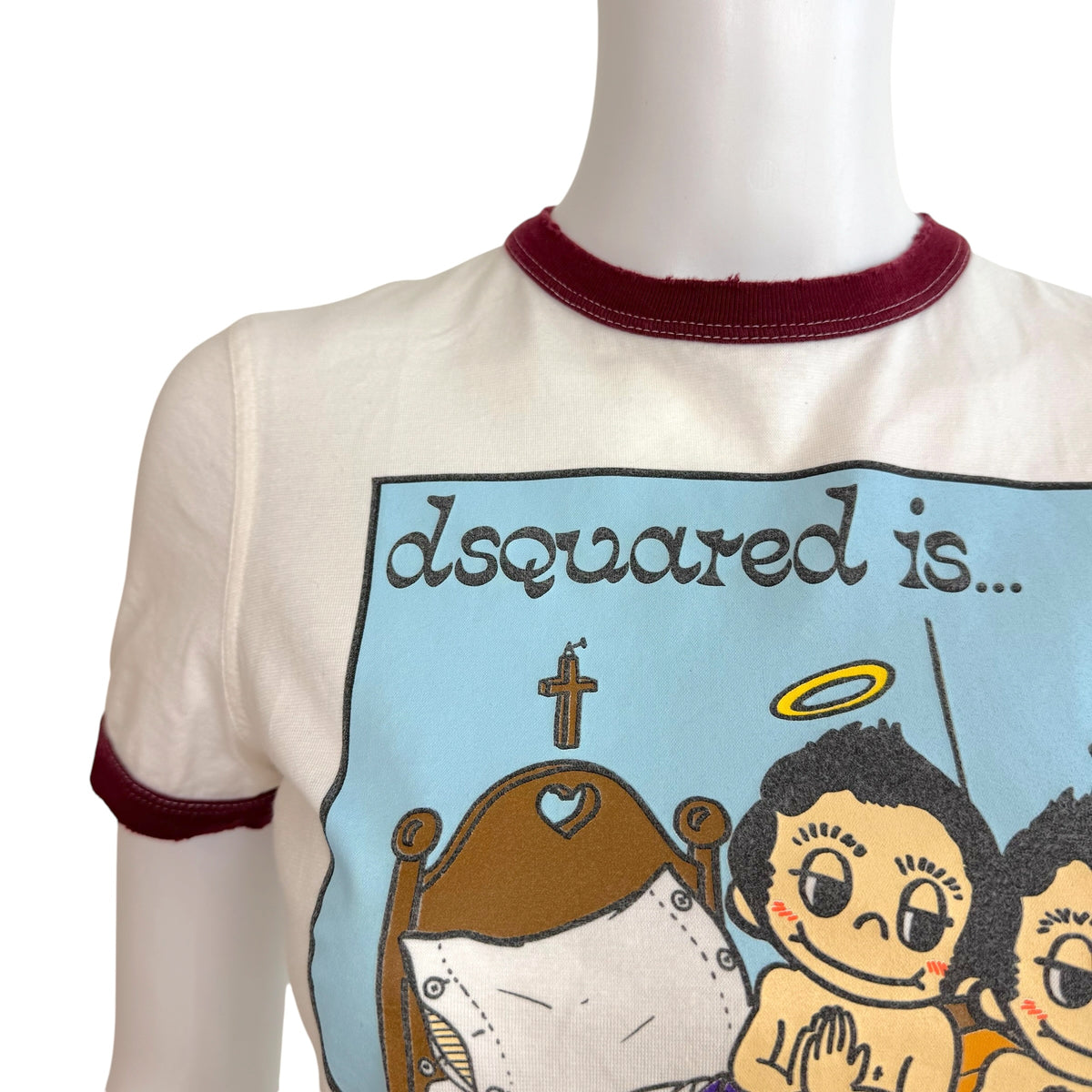 Dsquared2 Givin' Thanks Praying Logo Graphic T-Shirt
