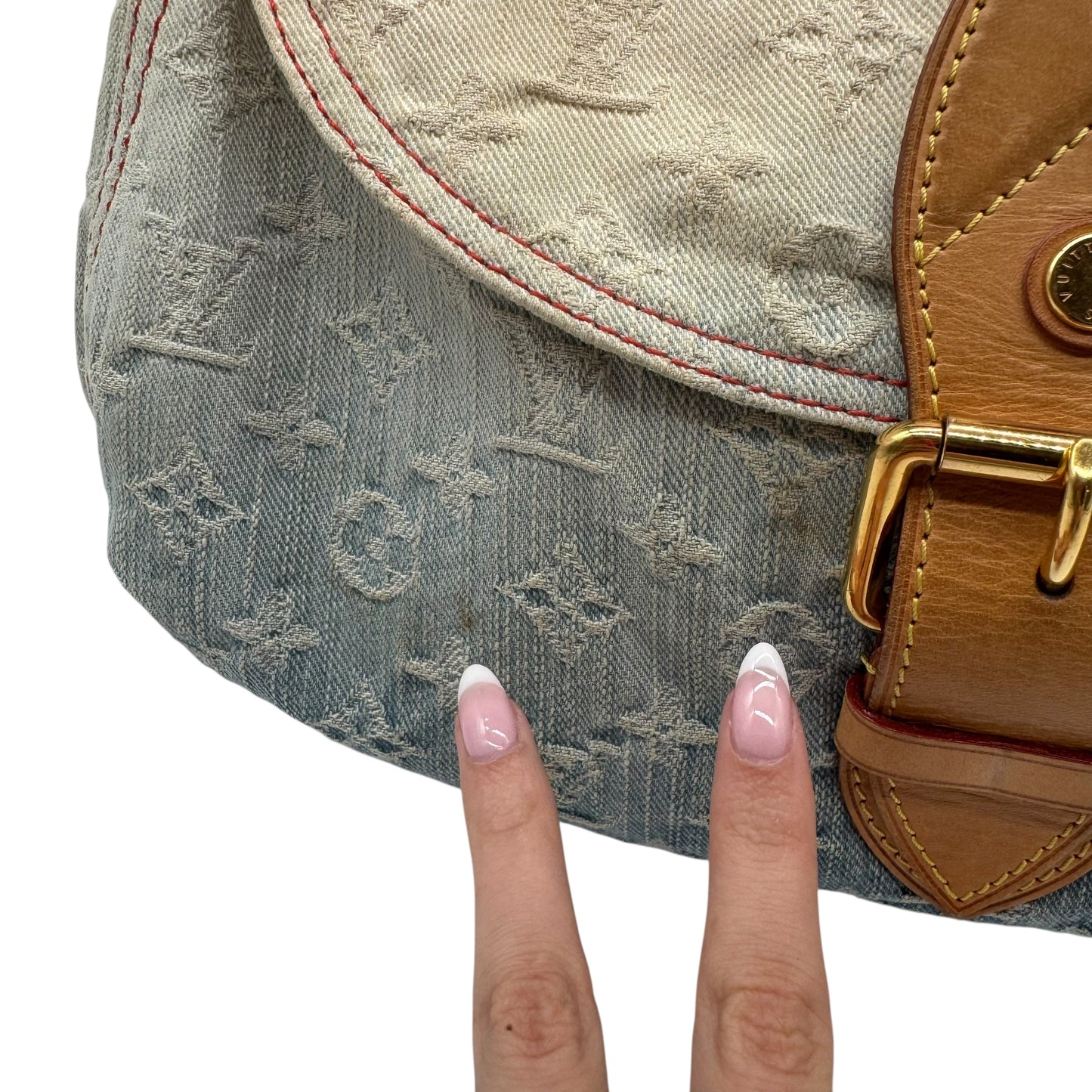 Louis Vuitton Blue Denim Monogram Ombre Sunshine Bag - Outfit Repeater