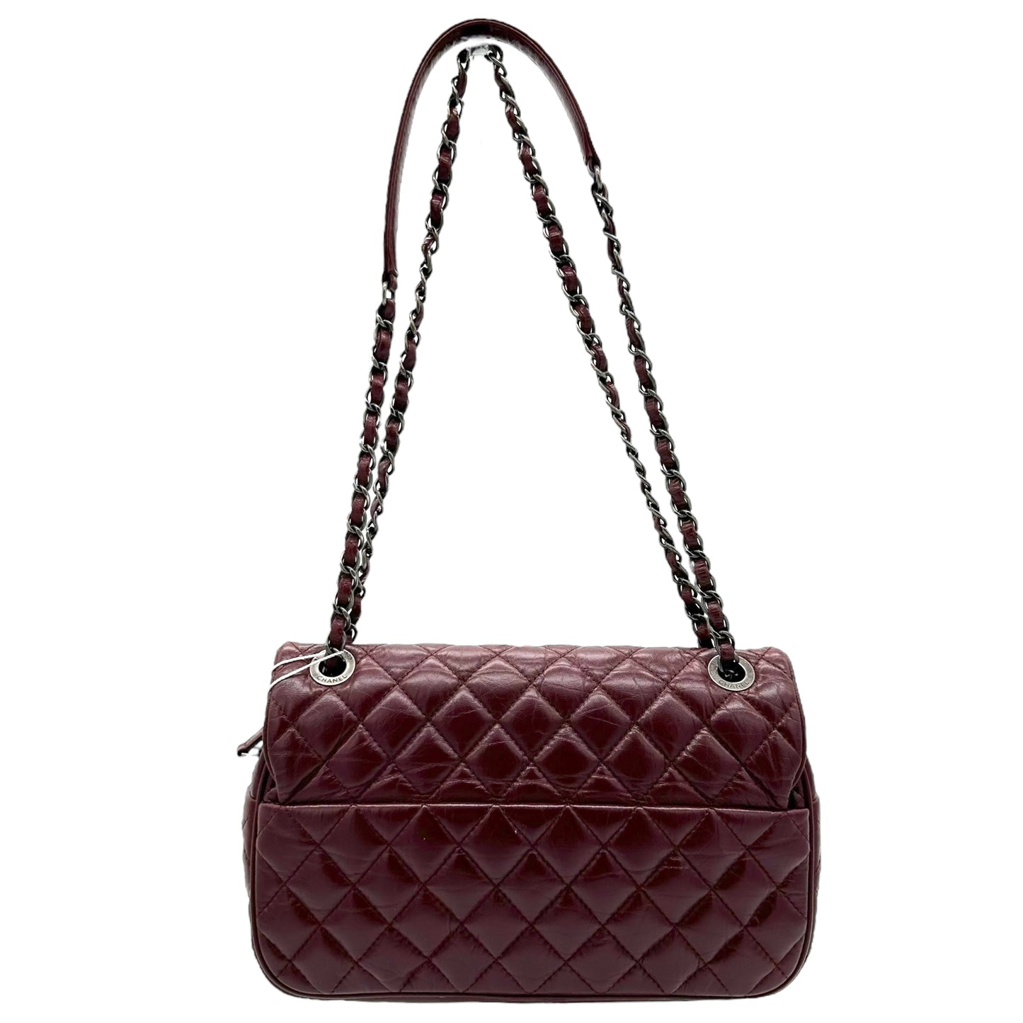 Chanel Burgundy Medium Classic Flip Bag